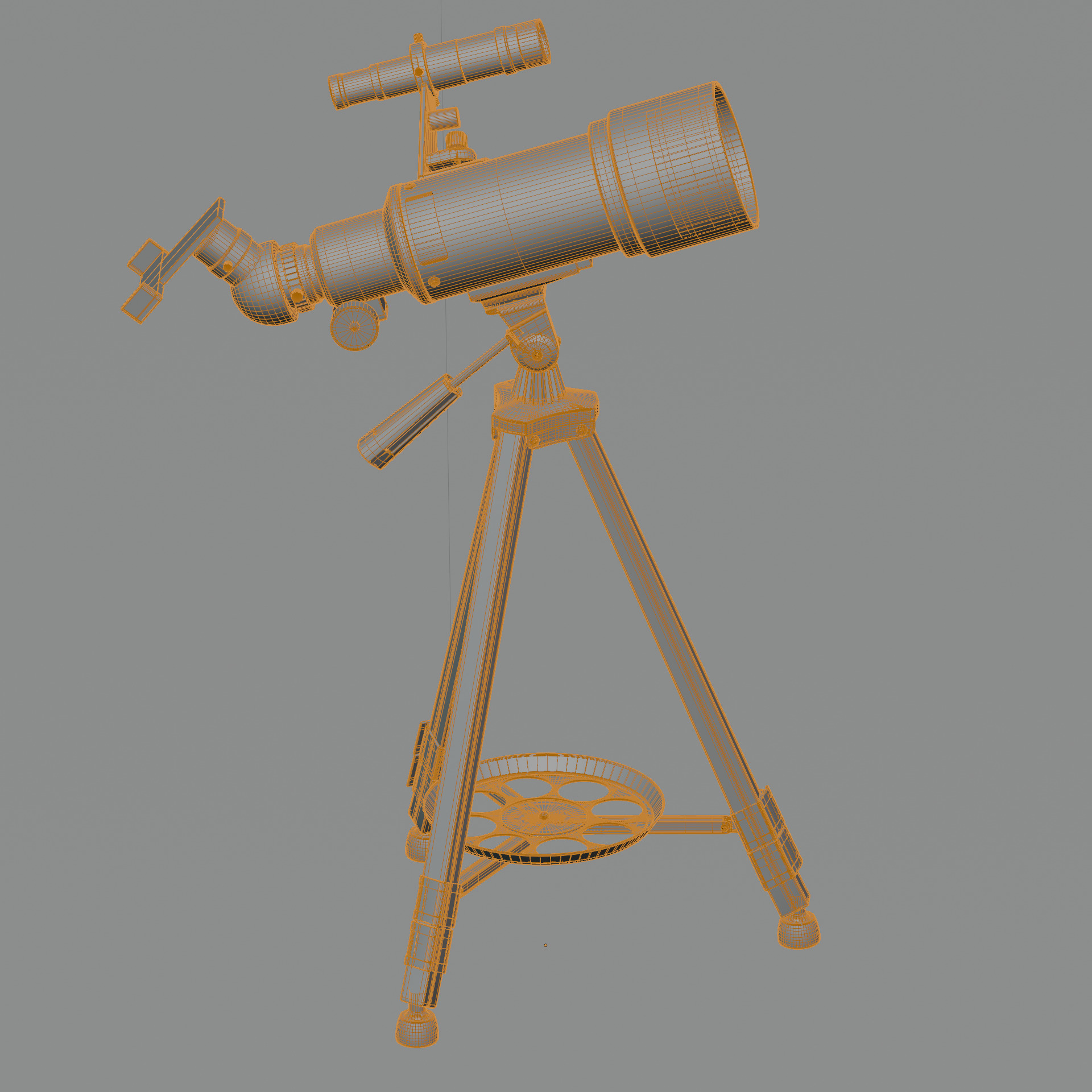 Telescopes for Astronomy Beginners Low-poly 3D model_19