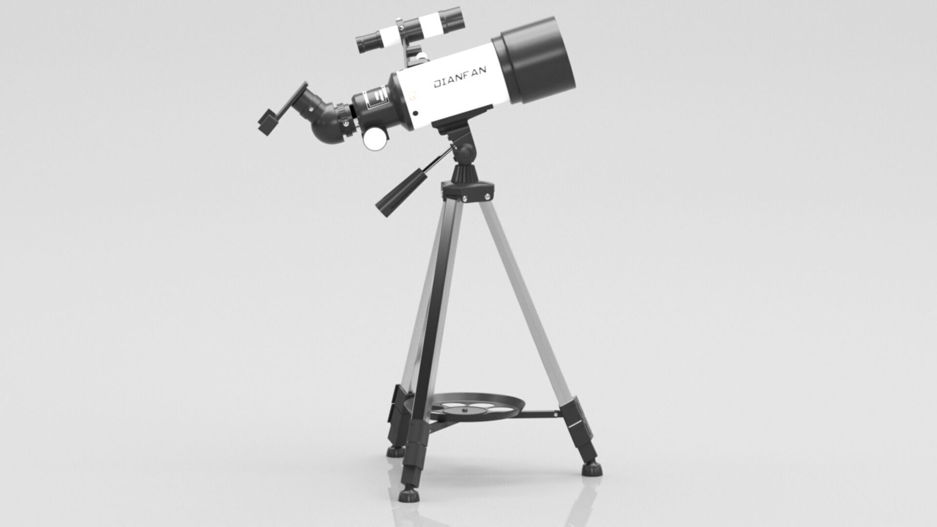 Telescopes for Astronomy Beginners Low-poly 3D model_6