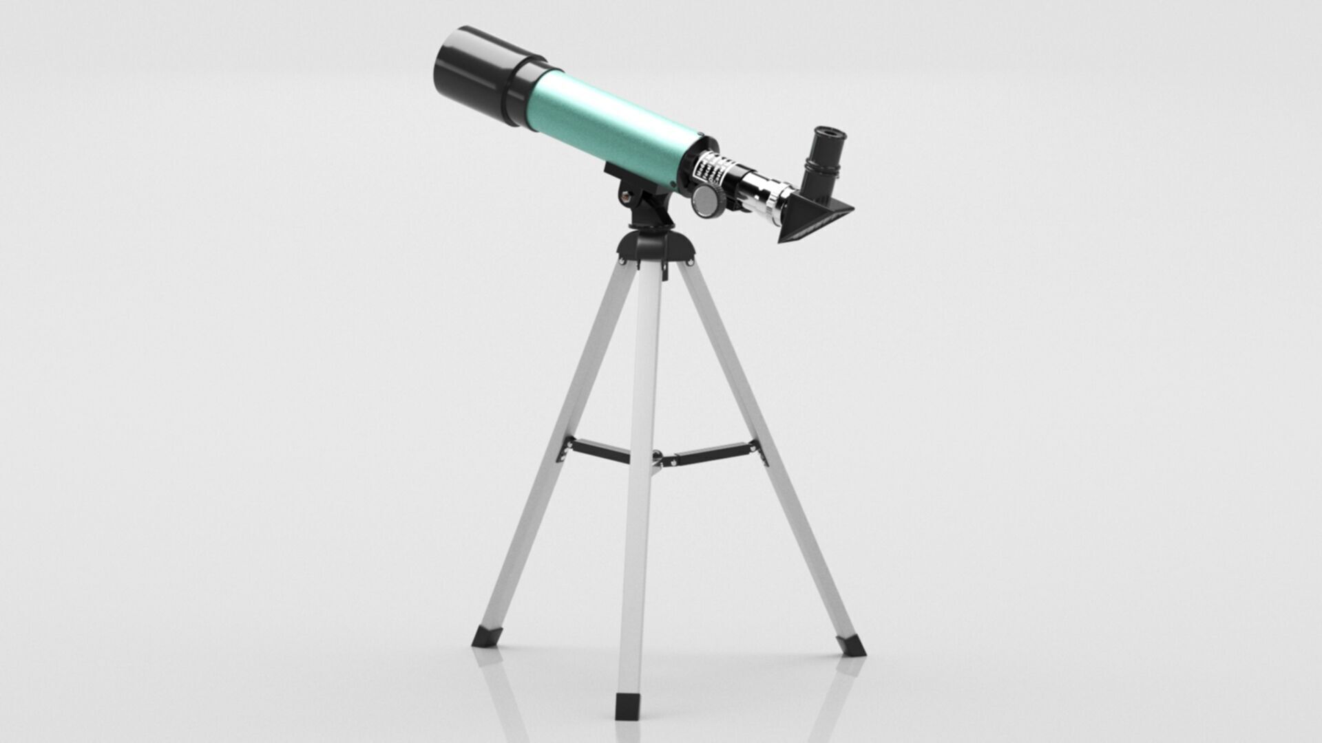 Astronomical Telescope Zoom 90X HD Outdoor Monocular Space Low-poly 3D model_10