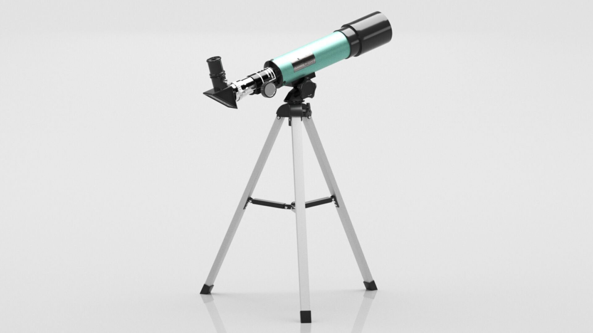 Astronomical Telescope Zoom 90X HD Outdoor Monocular Space Low-poly 3D model_7