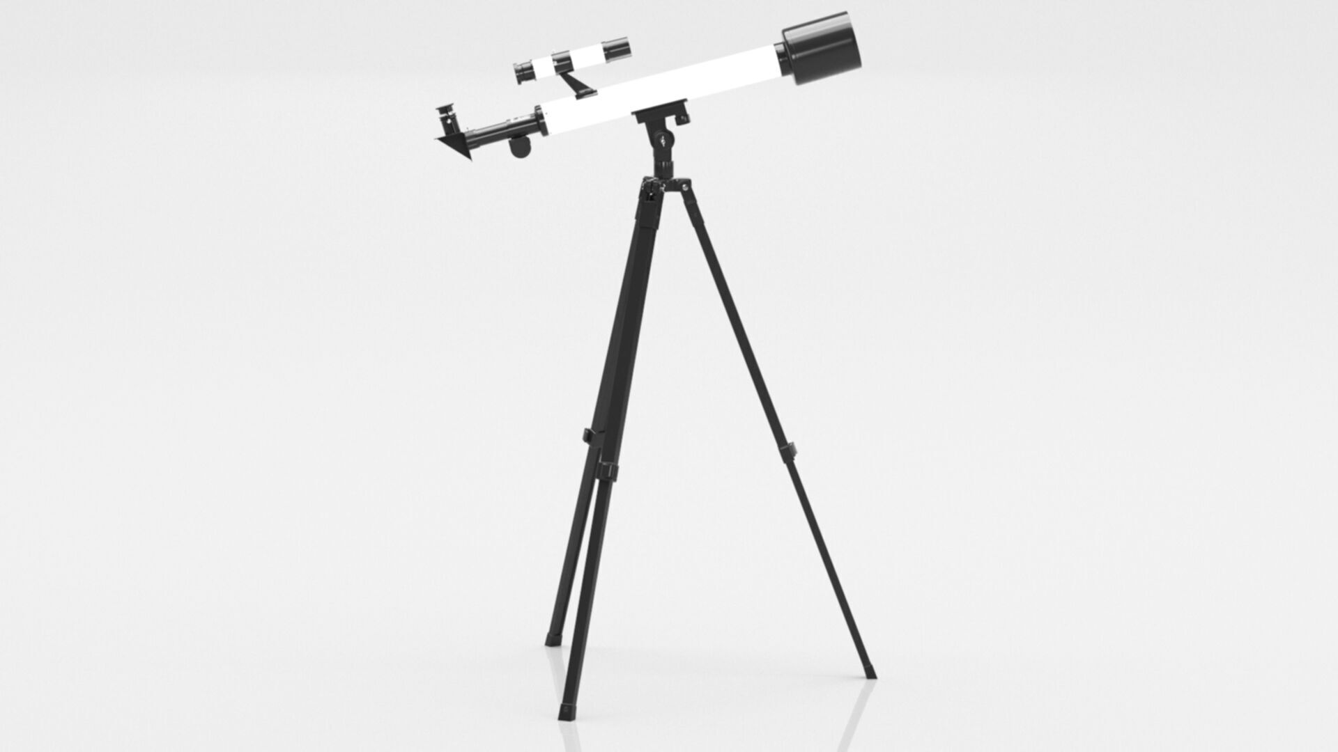BUKI TS007B Telescope 30 activities Low-poly 3D model_6