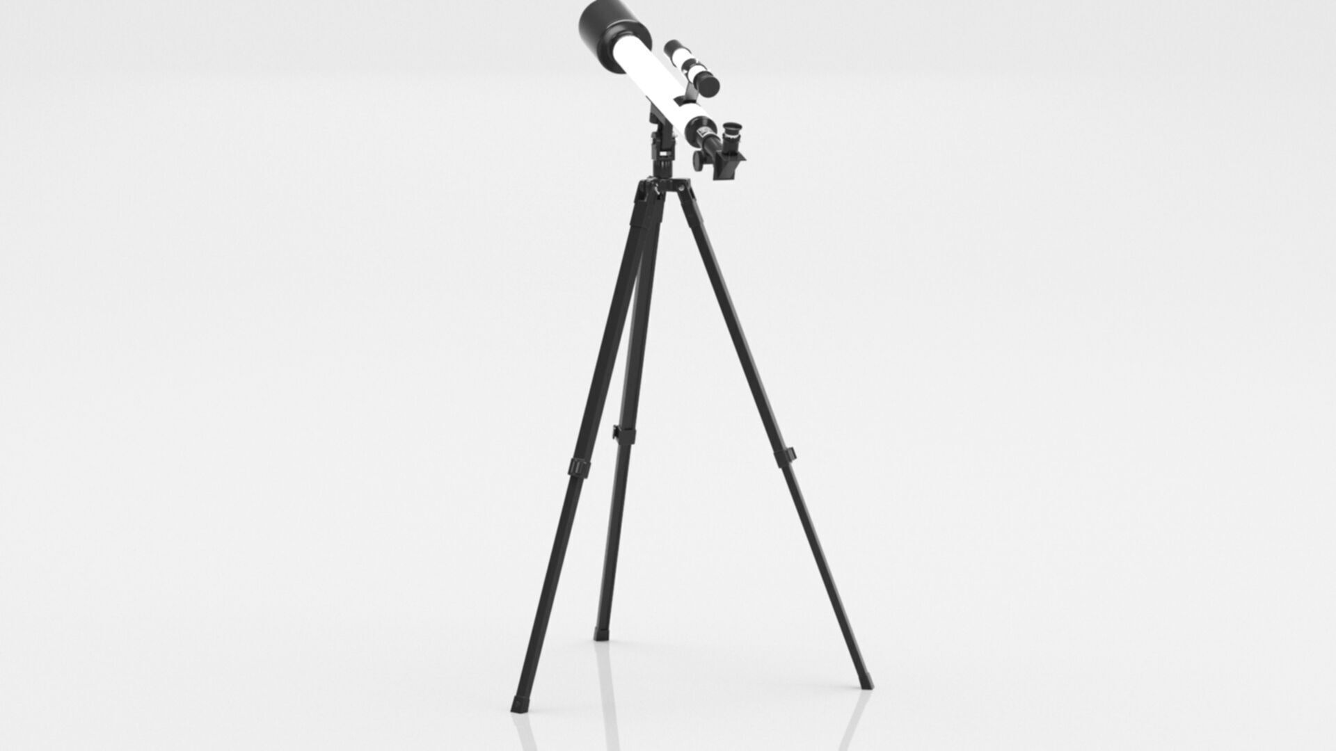 BUKI TS007B Telescope 30 activities Low-poly 3D model_9