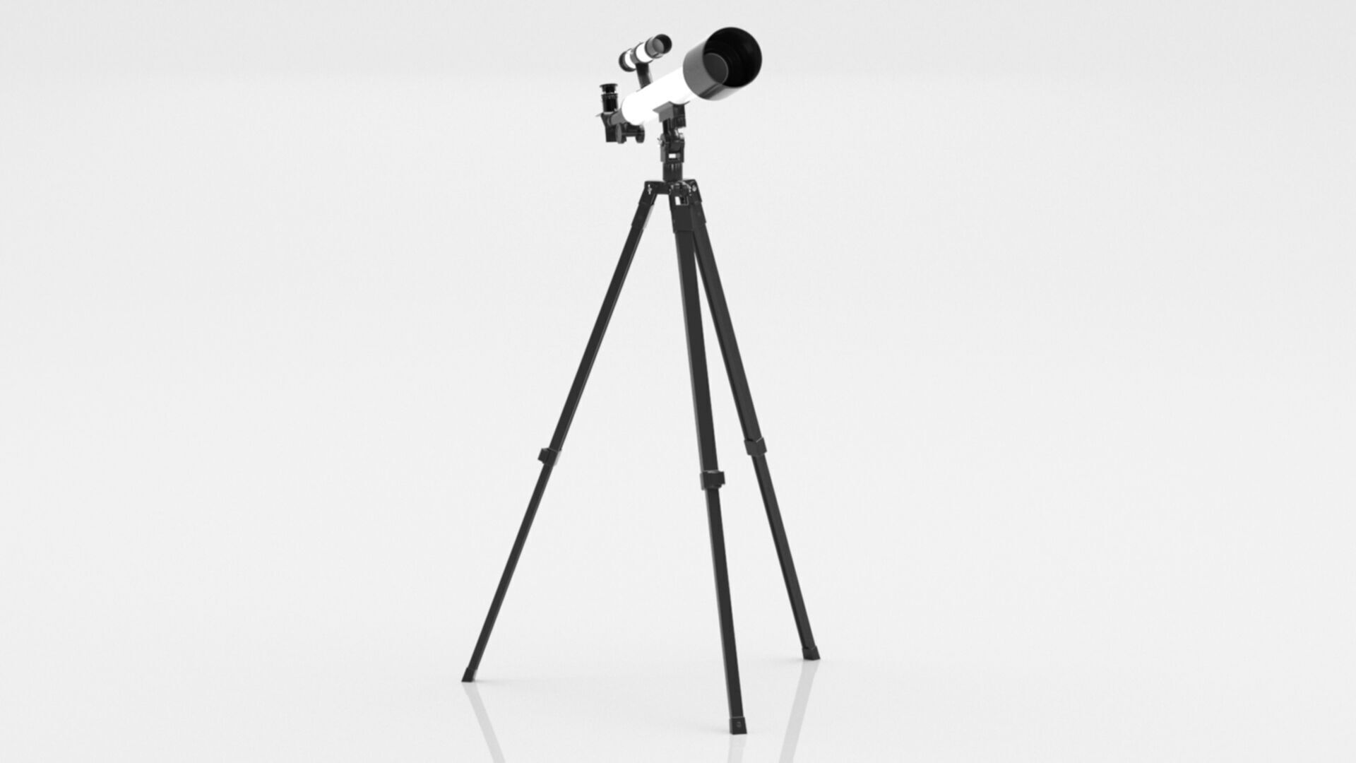 BUKI TS007B Telescope 30 activities Low-poly 3D model_3