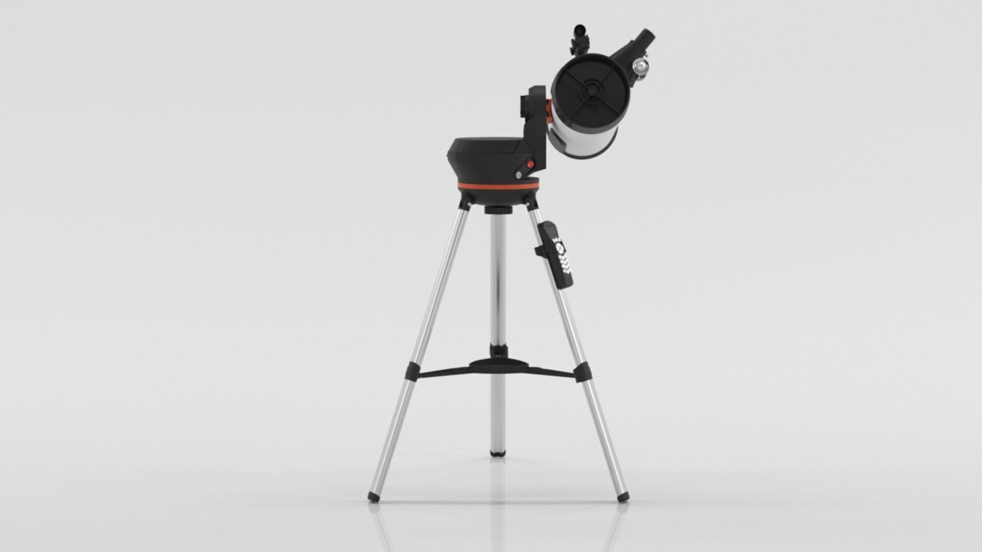 Telescope 3 Low-poly 3D model_16