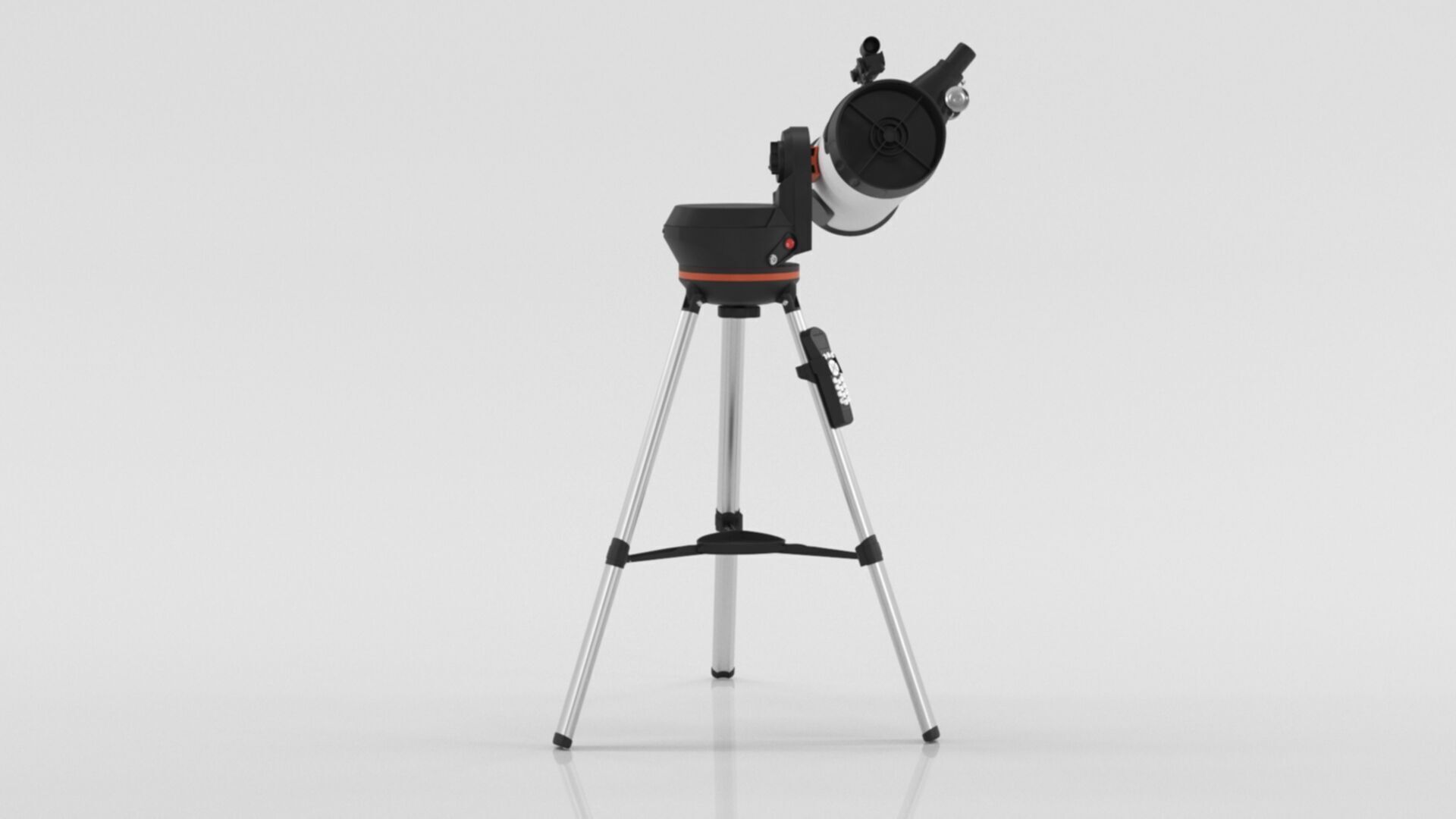 Telescope 3 Low-poly 3D model_2