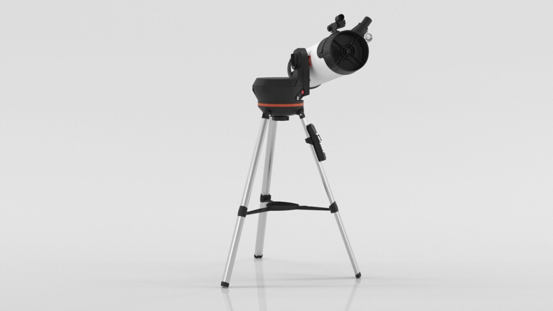 Telescope 3 Low-poly 3D model_3