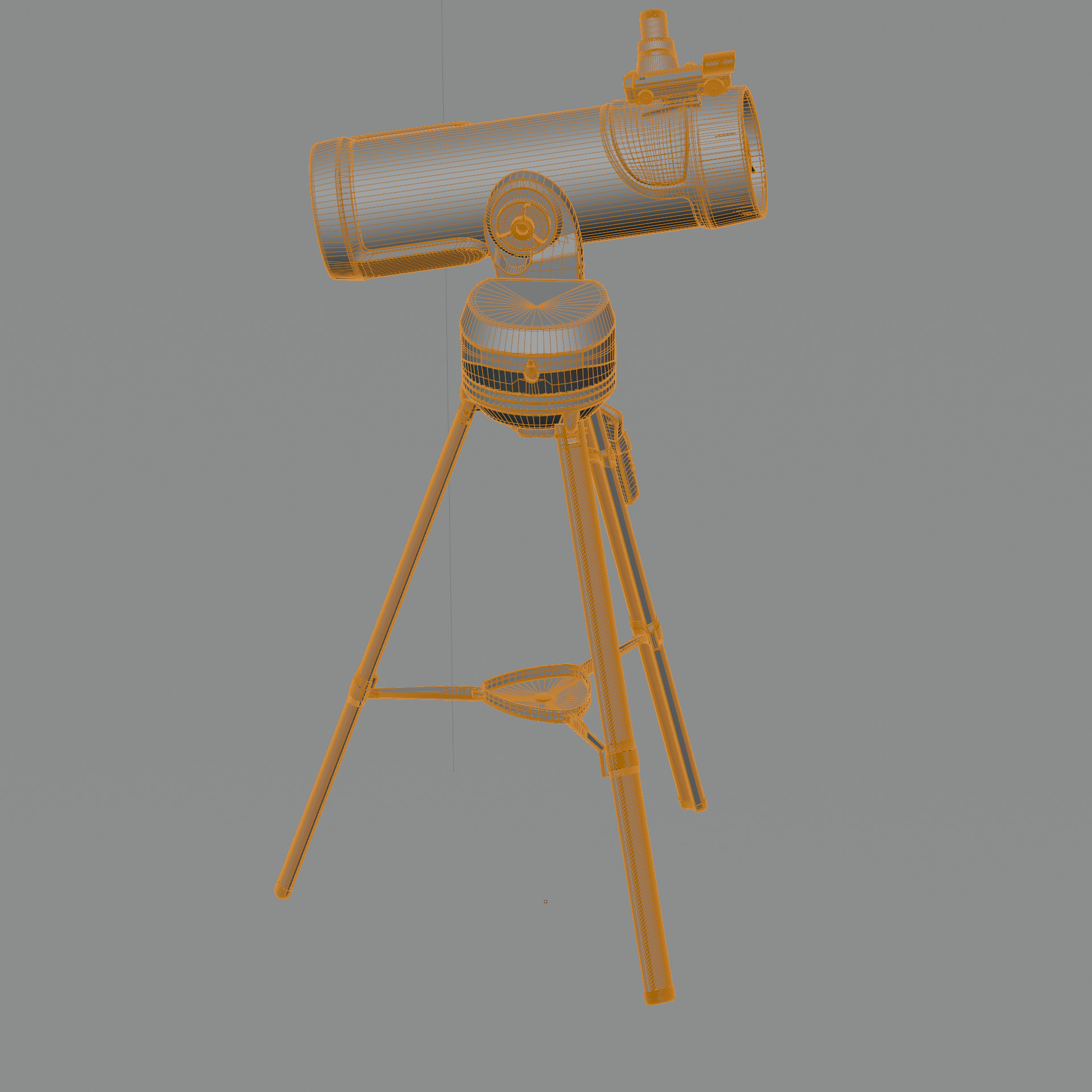 Telescope 3 Low-poly 3D model_18