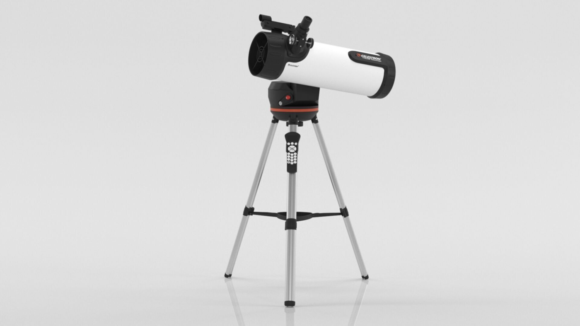 Telescope 3 Low-poly 3D model_12