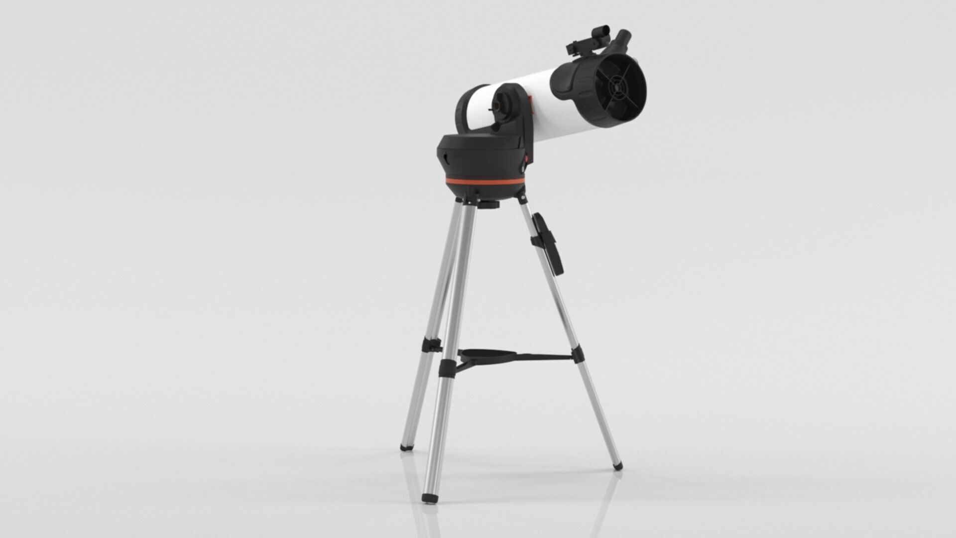Telescope 3 Low-poly 3D model_4