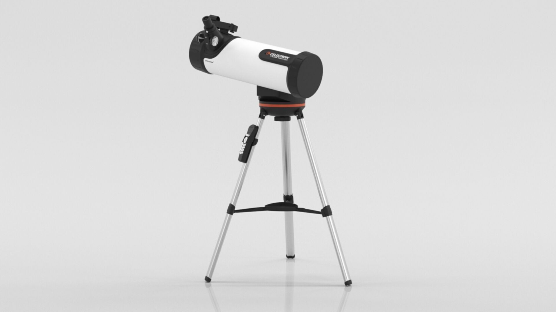 Telescope 3 Low-poly 3D model_10