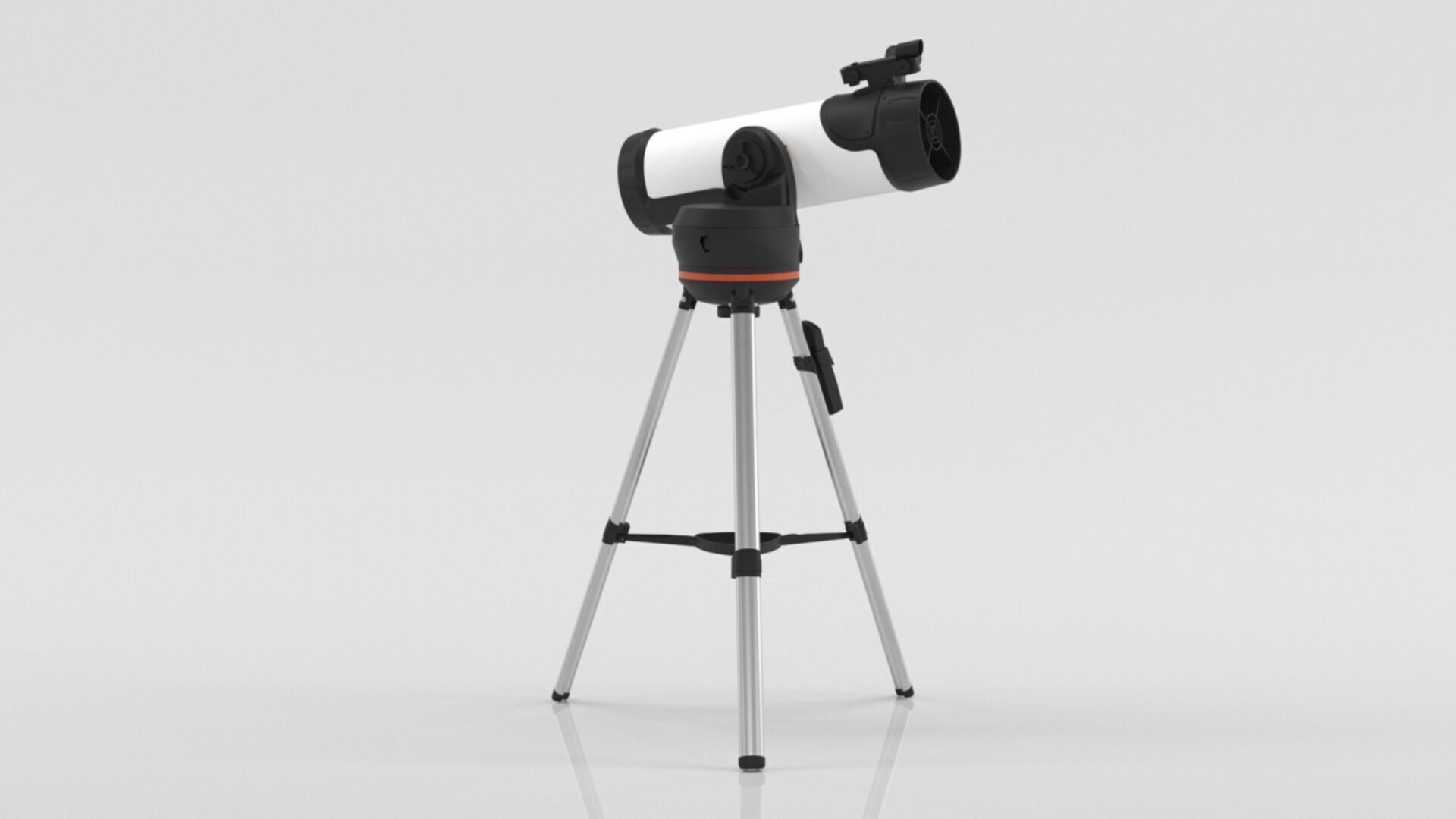 Telescope 3 Low-poly 3D model_5