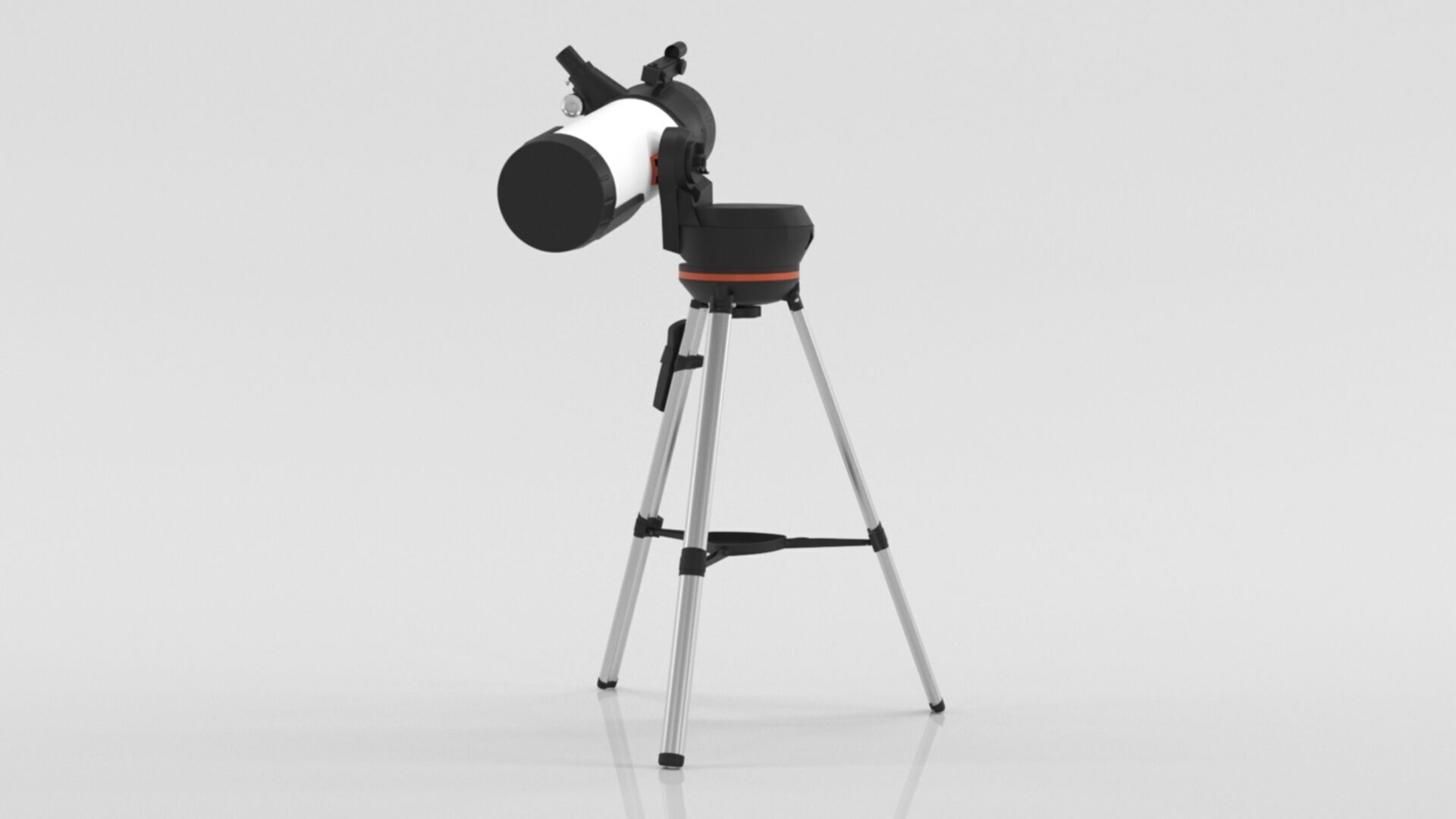 Telescope 3 Low-poly 3D model_8