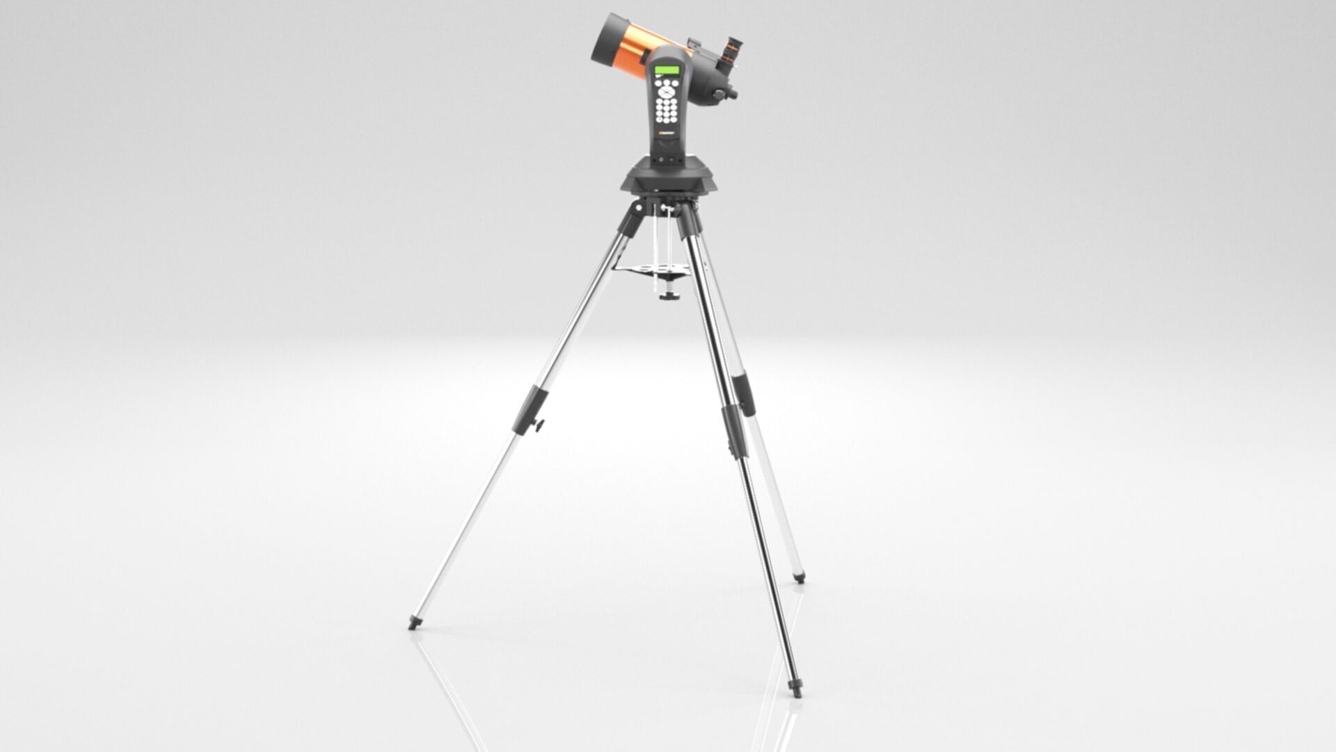 Celestron  NexStar 4SE Telescope Low-poly 3D model_11