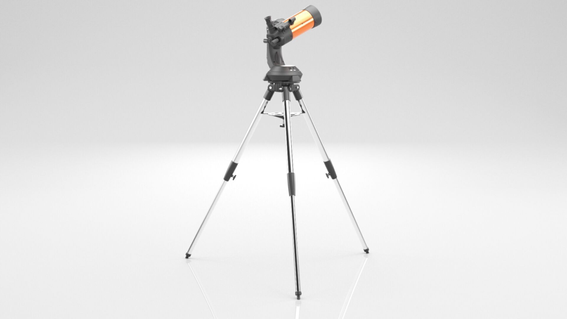 Celestron  NexStar 4SE Telescope Low-poly 3D model_7