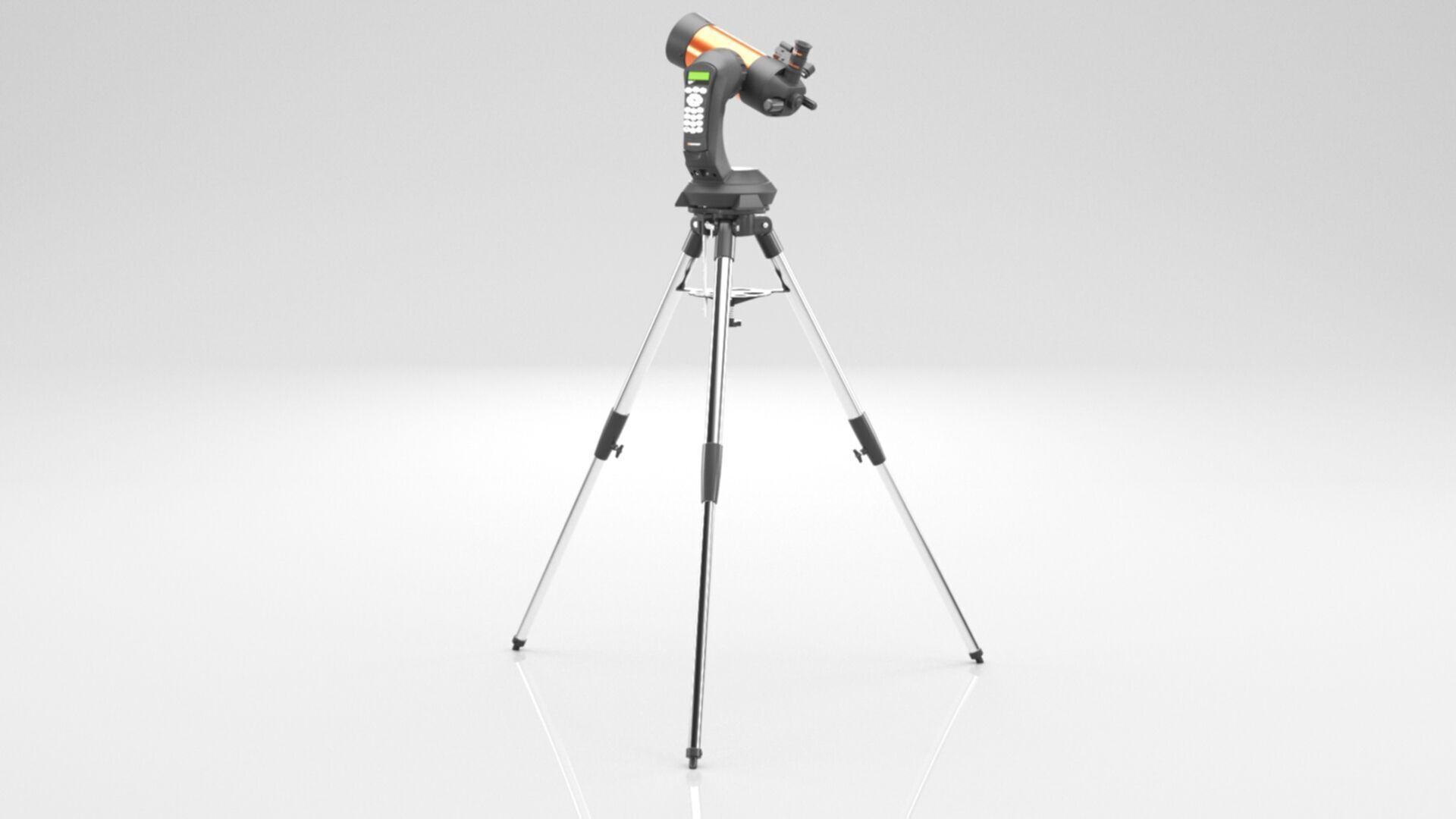 Celestron  NexStar 4SE Telescope Low-poly 3D model_10