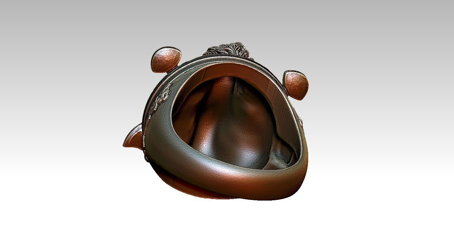 Skull Ring V01 3D print model_8