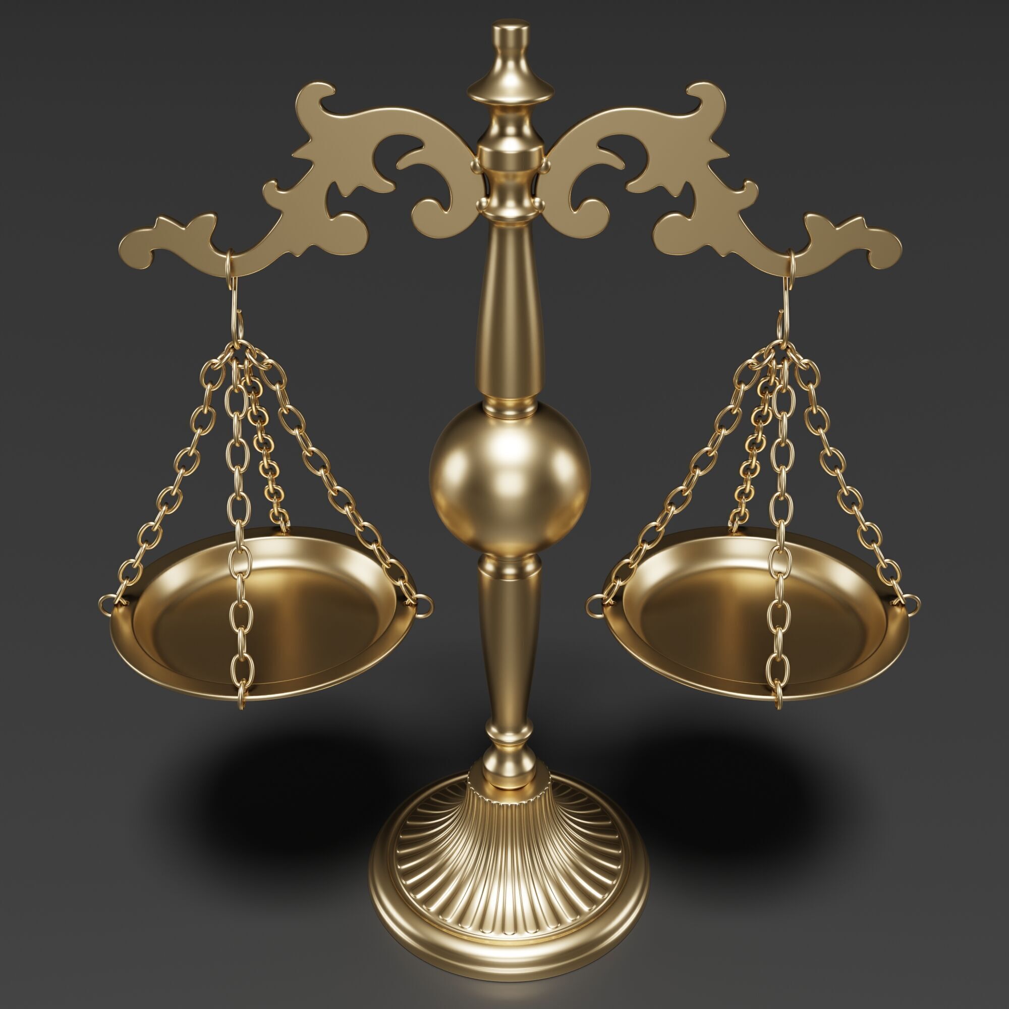Scale Of Justice 3D model_2