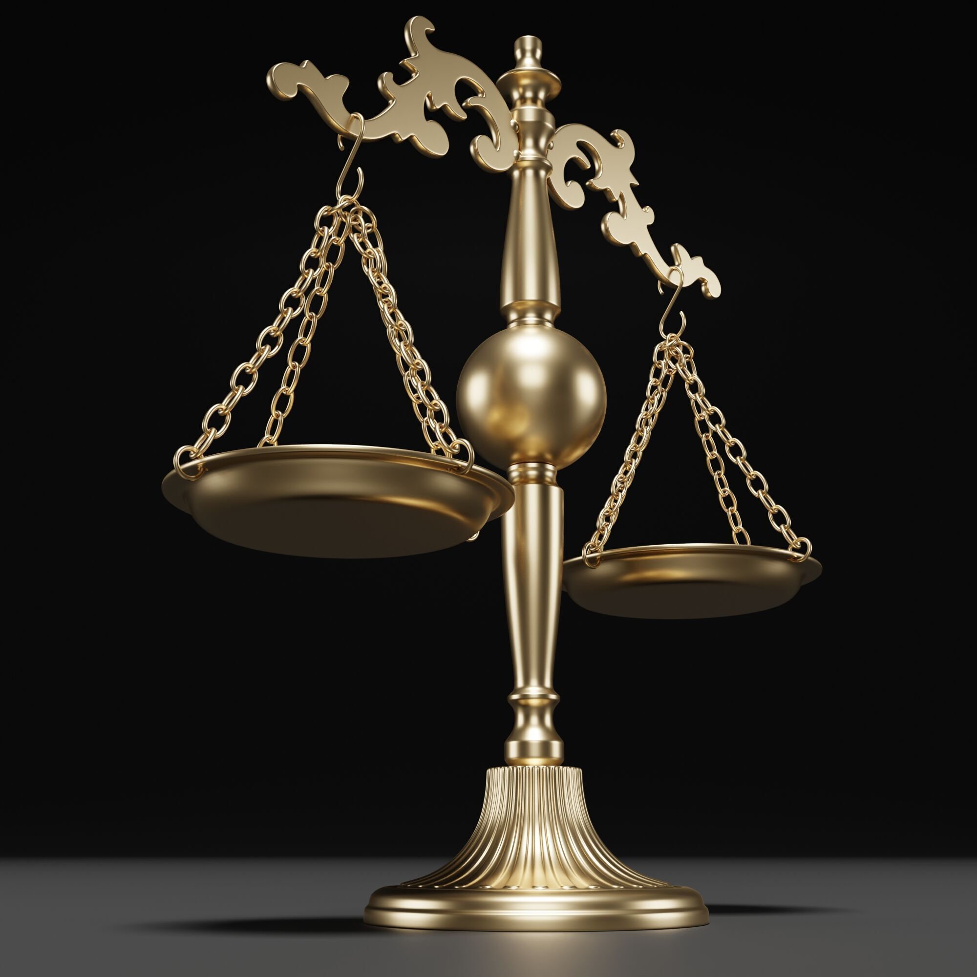 Scale Of Justice 3D model_7