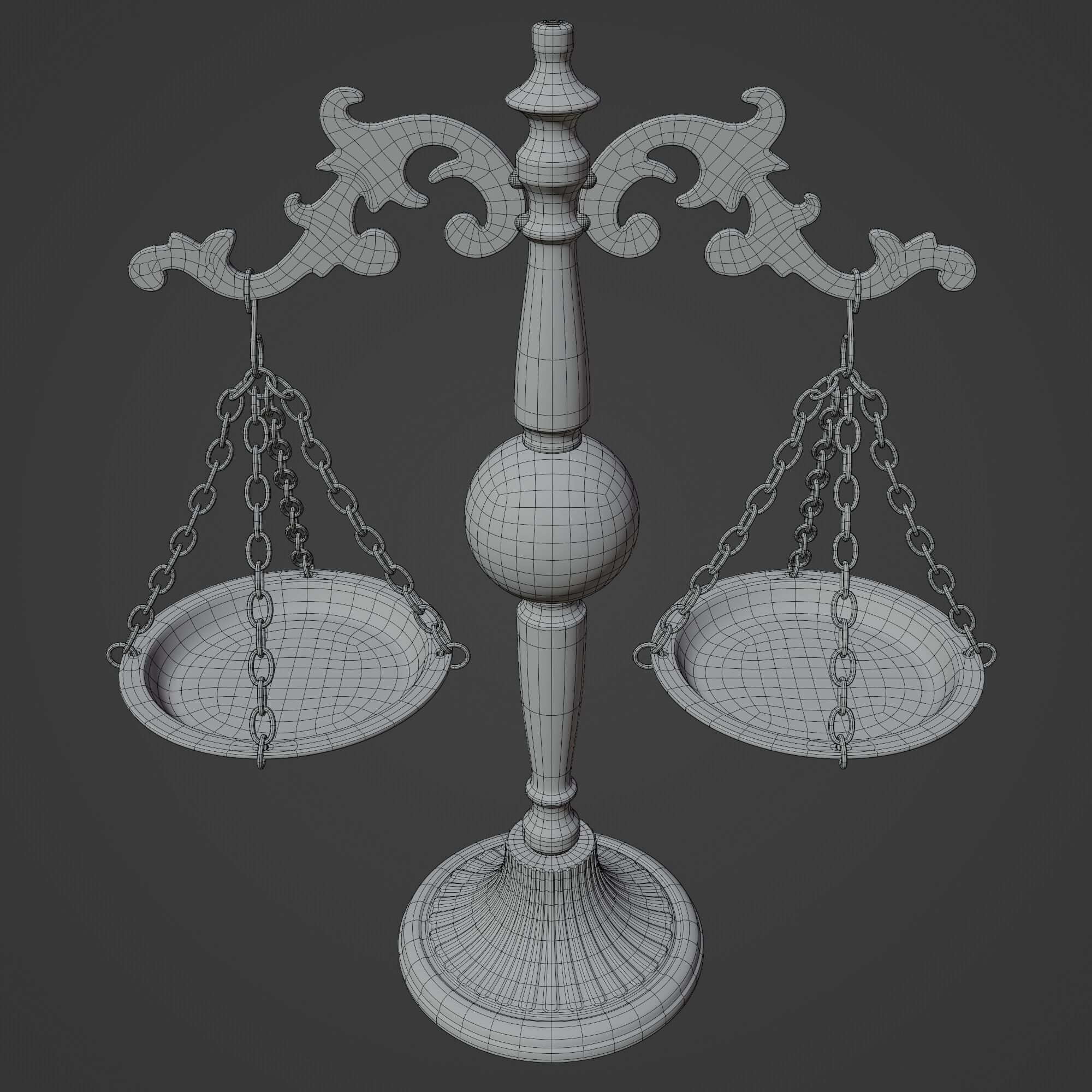 Scale Of Justice 3D model_9