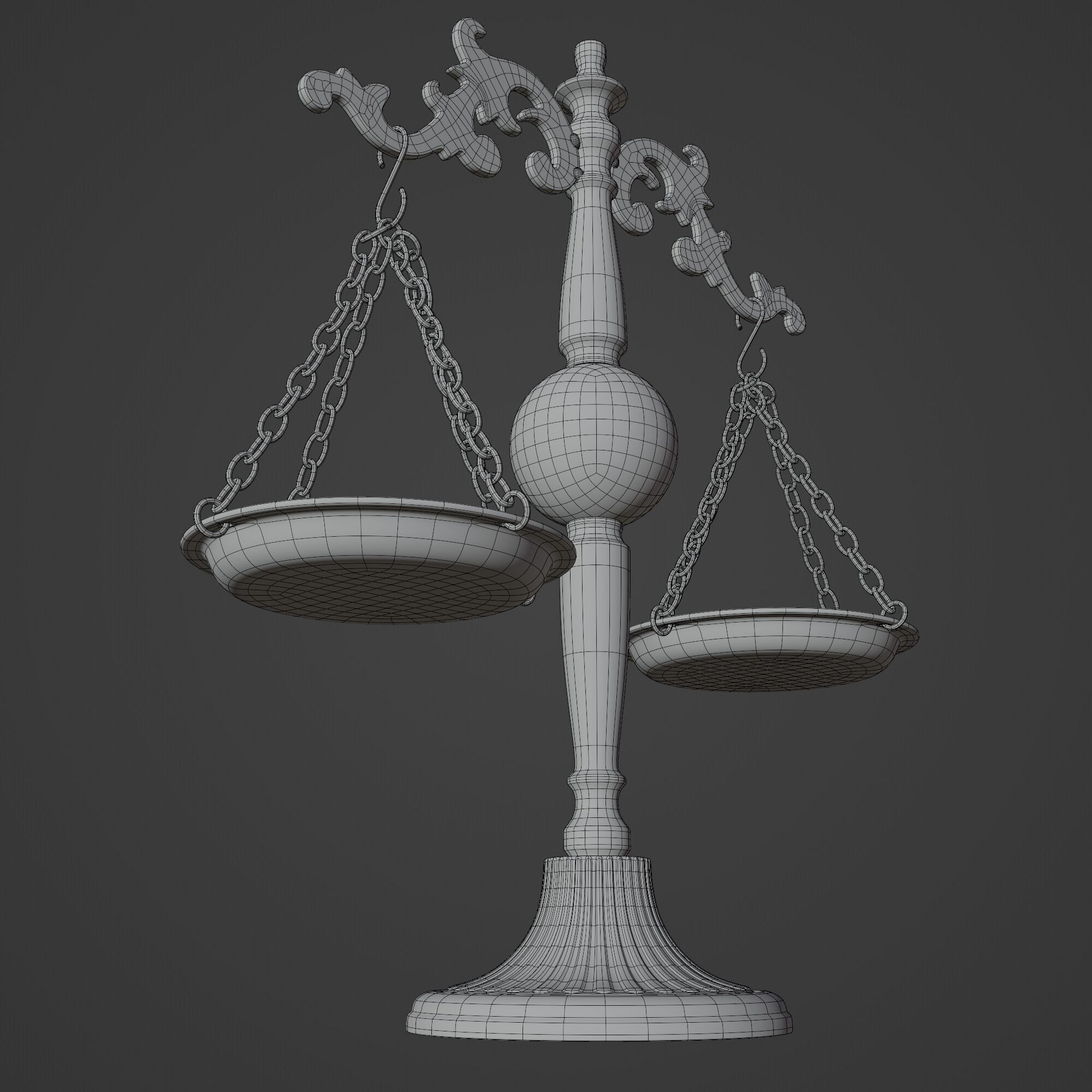 Scale Of Justice 3D model_14