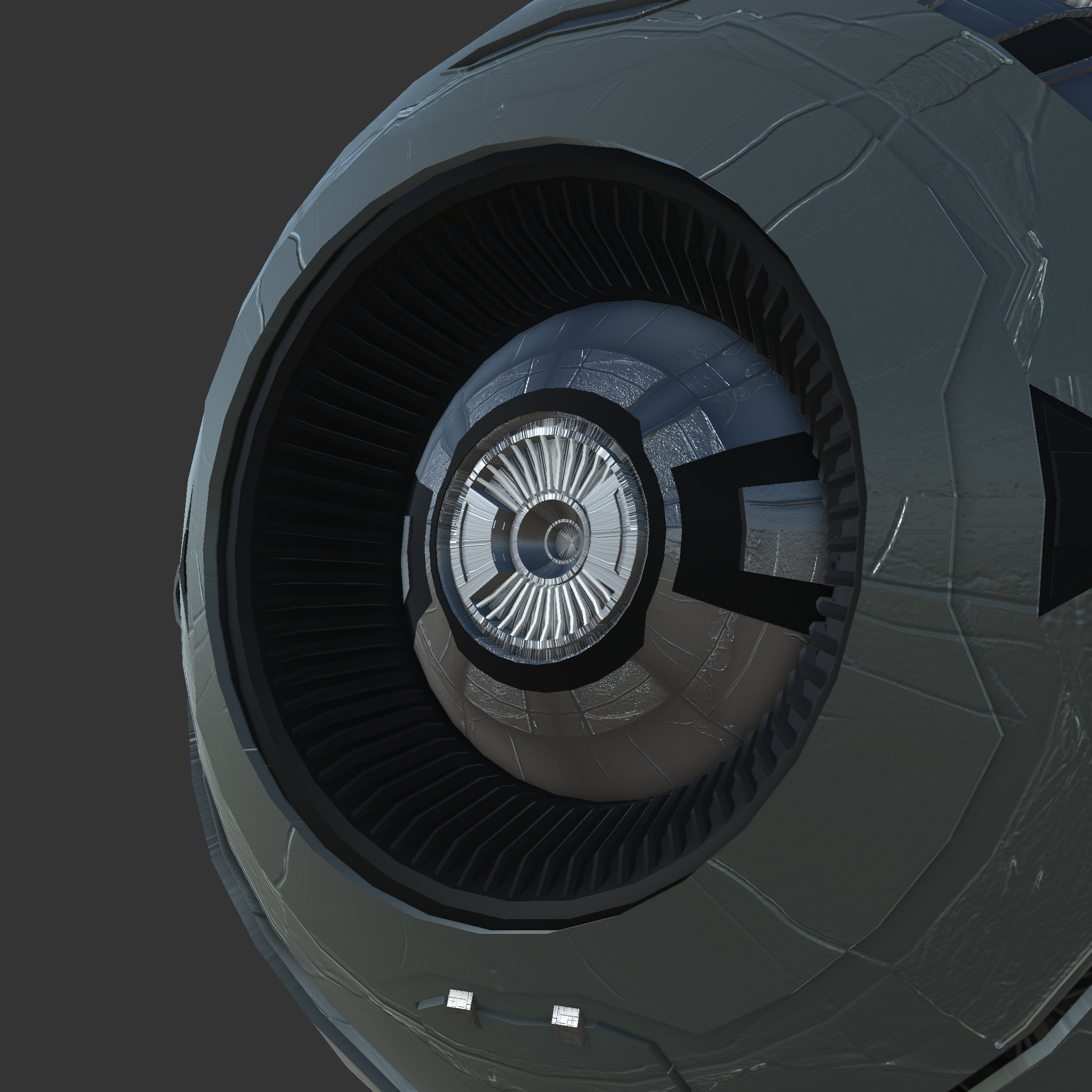 Ai dronebot Free low-poly 3D model_1