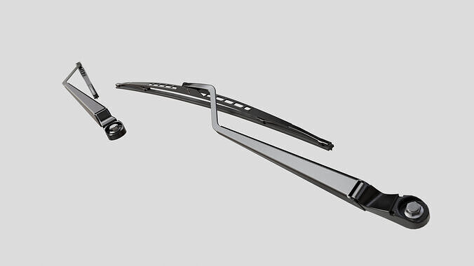 Wiper Blade Low-poly 3D model 2