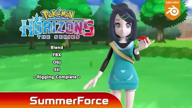 Liko - Pokemon Horizons 3D model