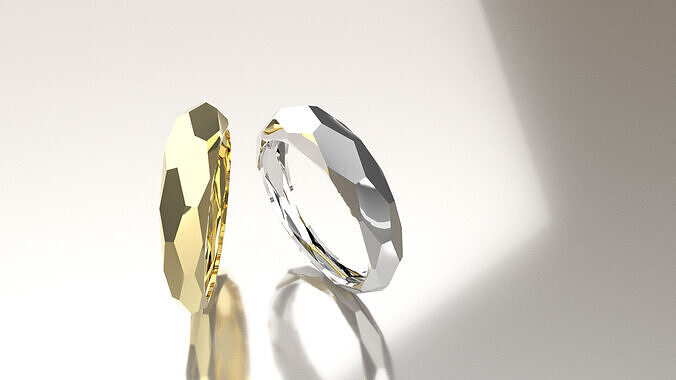 facet ring free Free 3D print model