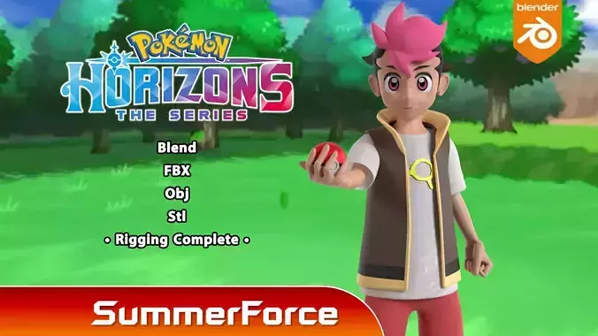 Roy - Pokemon Horizons 3D model