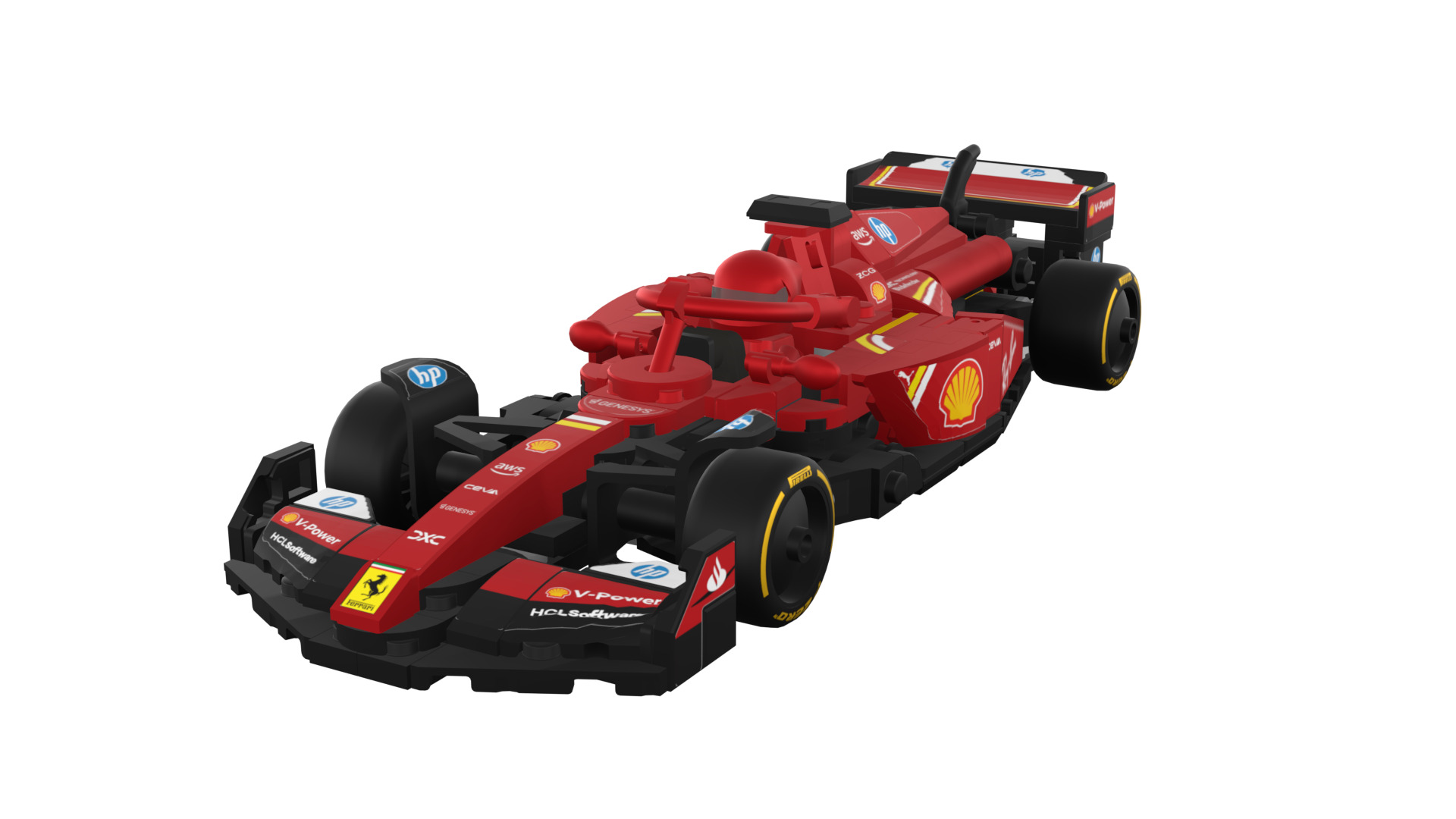 Wikibricks3D - 77242  Ferrari SF-24 --- Full Decal 3D print model_66