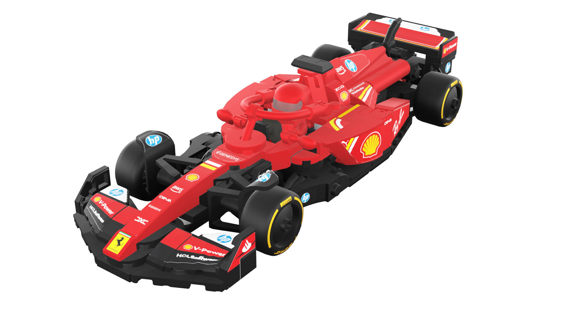 Wikibricks3D - 77242  Ferrari SF-24 --- Full Decal 3D print model_1