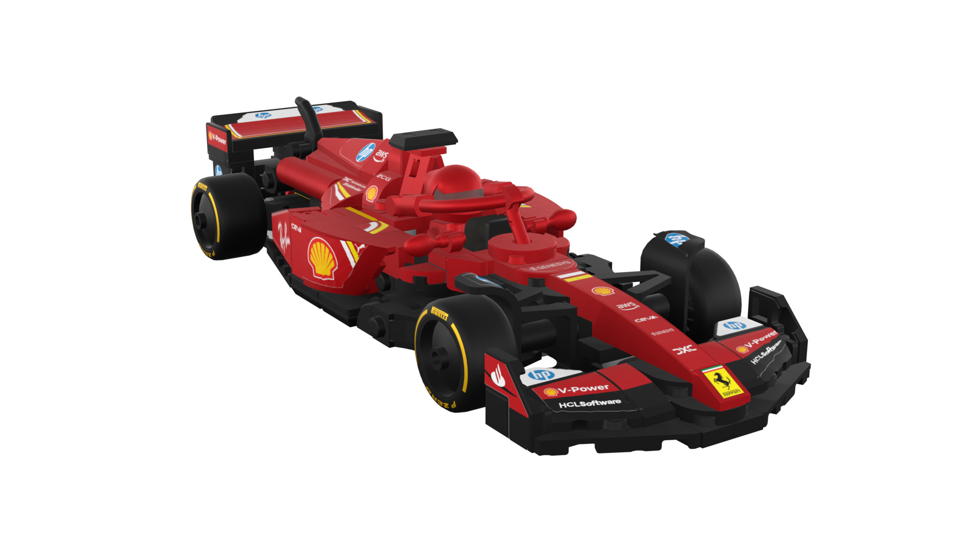 Wikibricks3D - 77242  Ferrari SF-24 --- Full Decal 3D print model_65