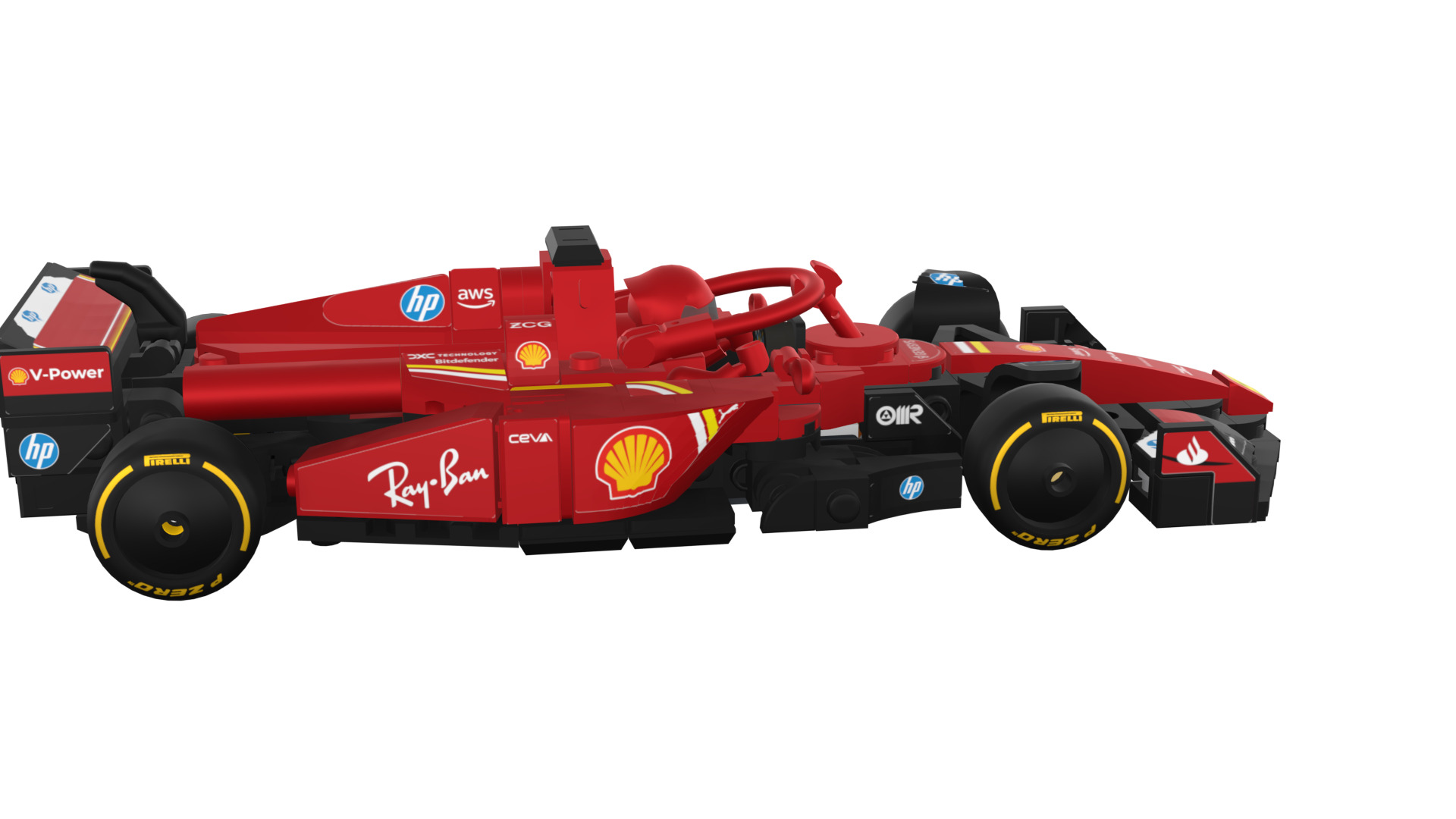 Wikibricks3D - 77242  Ferrari SF-24 --- Full Decal 3D print model_86