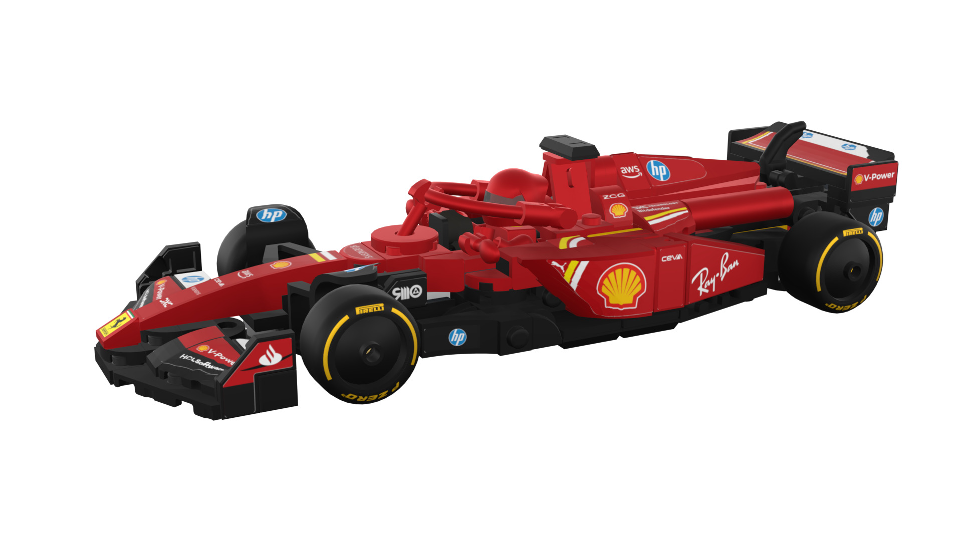 Wikibricks3D - 77242  Ferrari SF-24 --- Full Decal 3D print model_99