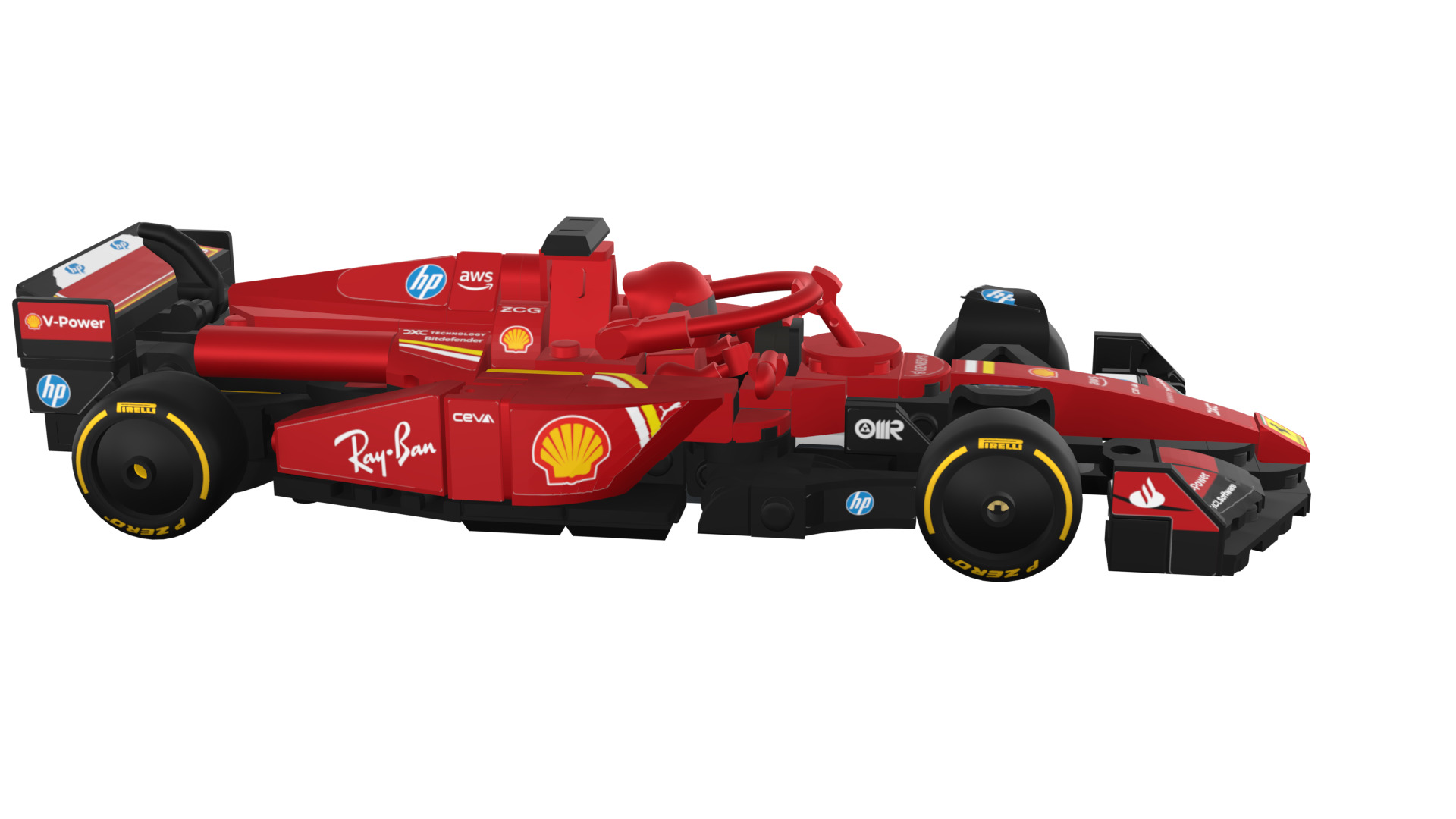 Wikibricks3D - 77242  Ferrari SF-24 --- Full Decal 3D print model_88