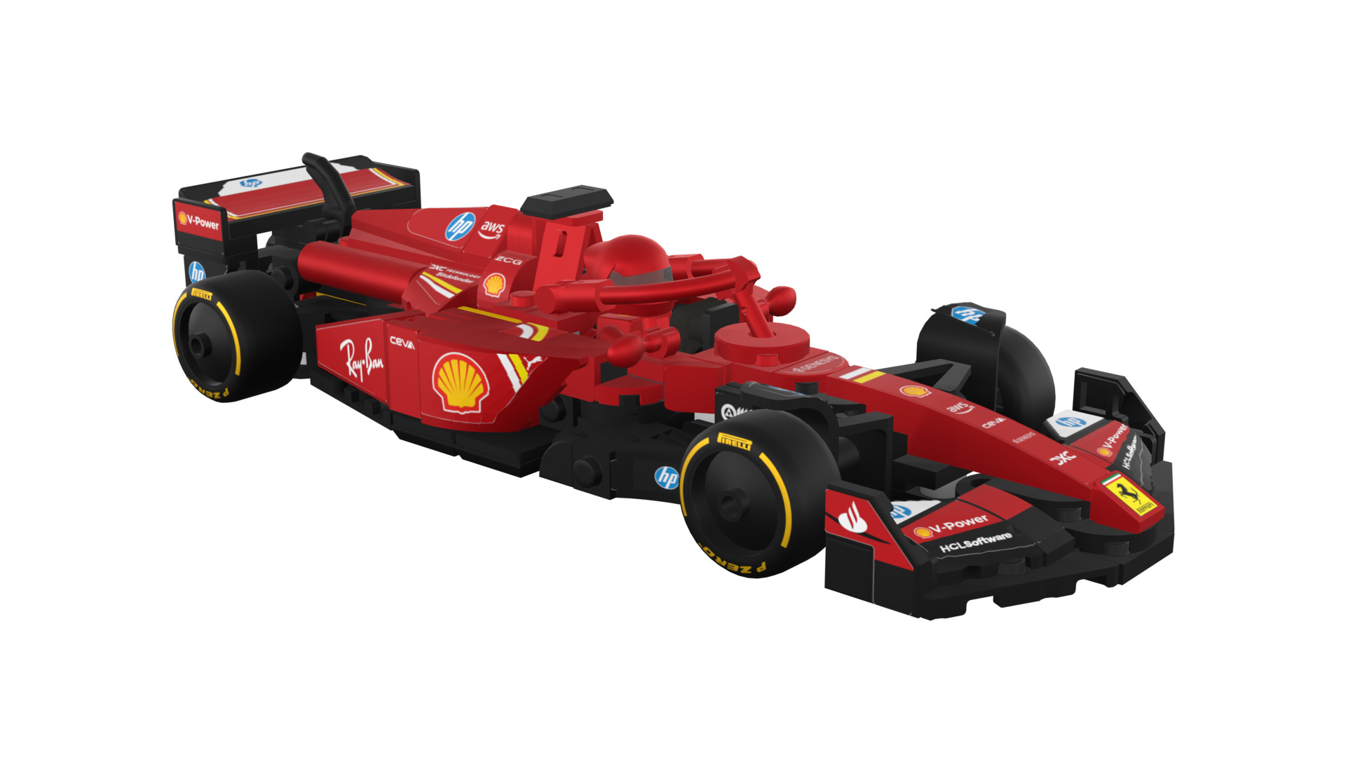 Wikibricks3D - 77242  Ferrari SF-24 --- Full Decal 3D print model_82