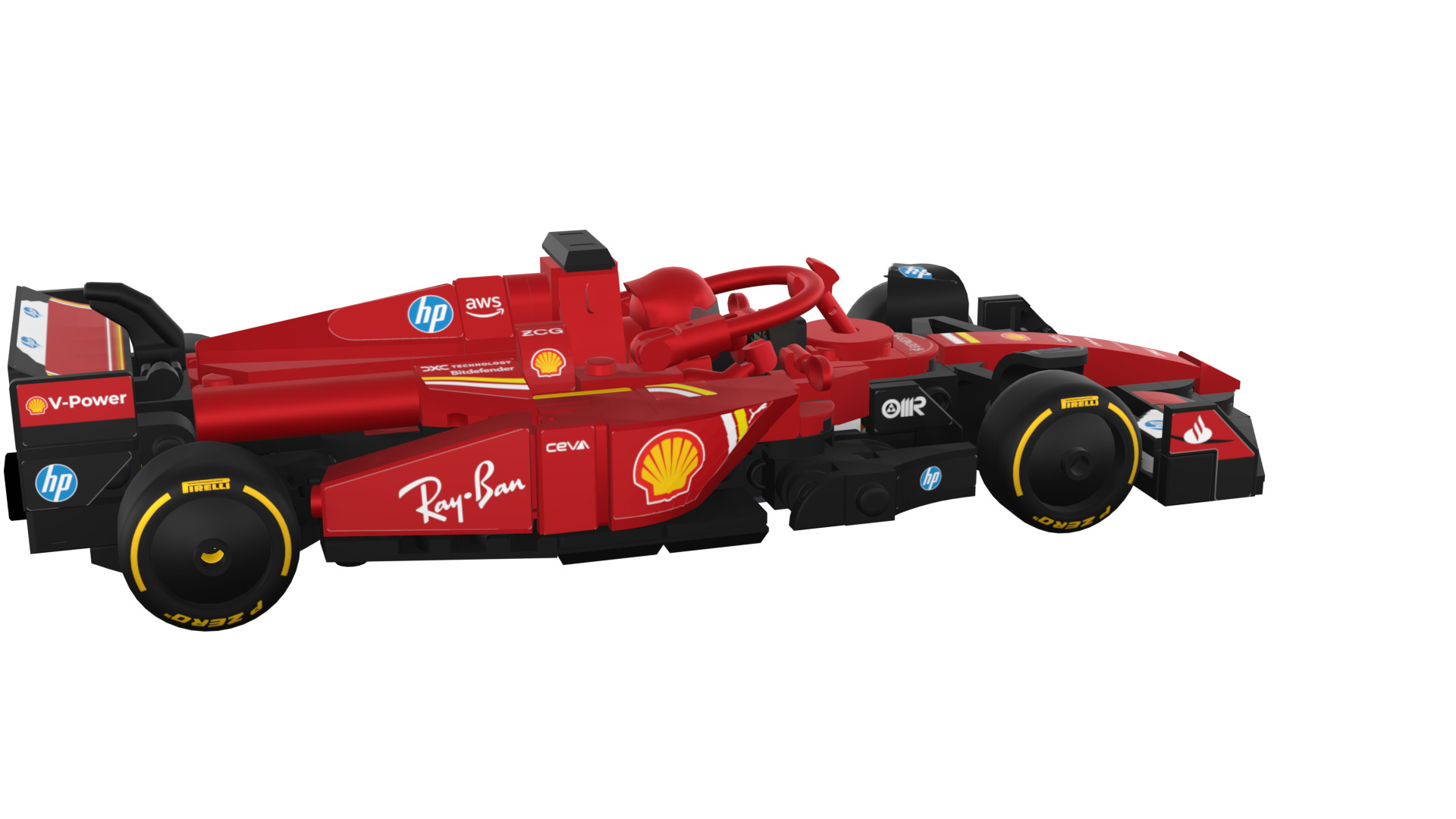 Wikibricks3D - 77242  Ferrari SF-24 --- Full Decal 3D print model_77