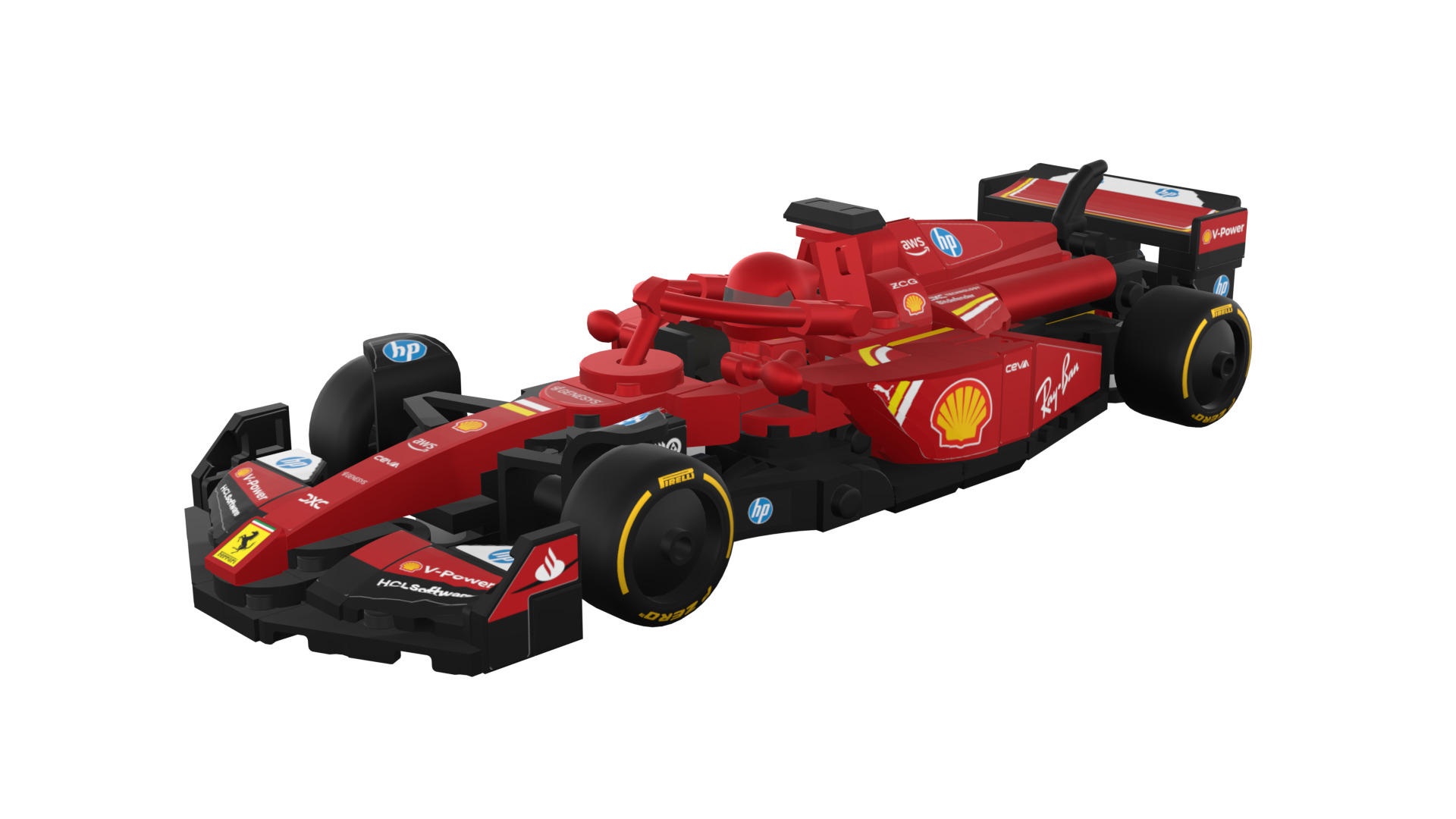 Wikibricks3D - 77242  Ferrari SF-24 --- Full Decal 3D print model_96