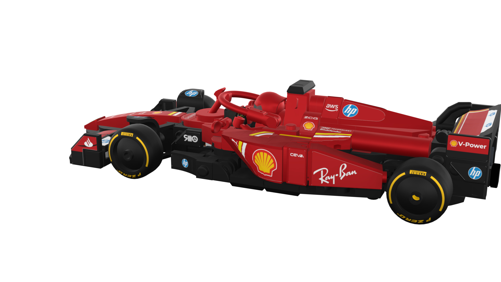 Wikibricks3D - 77242  Ferrari SF-24 --- Full Decal 3D print model_101