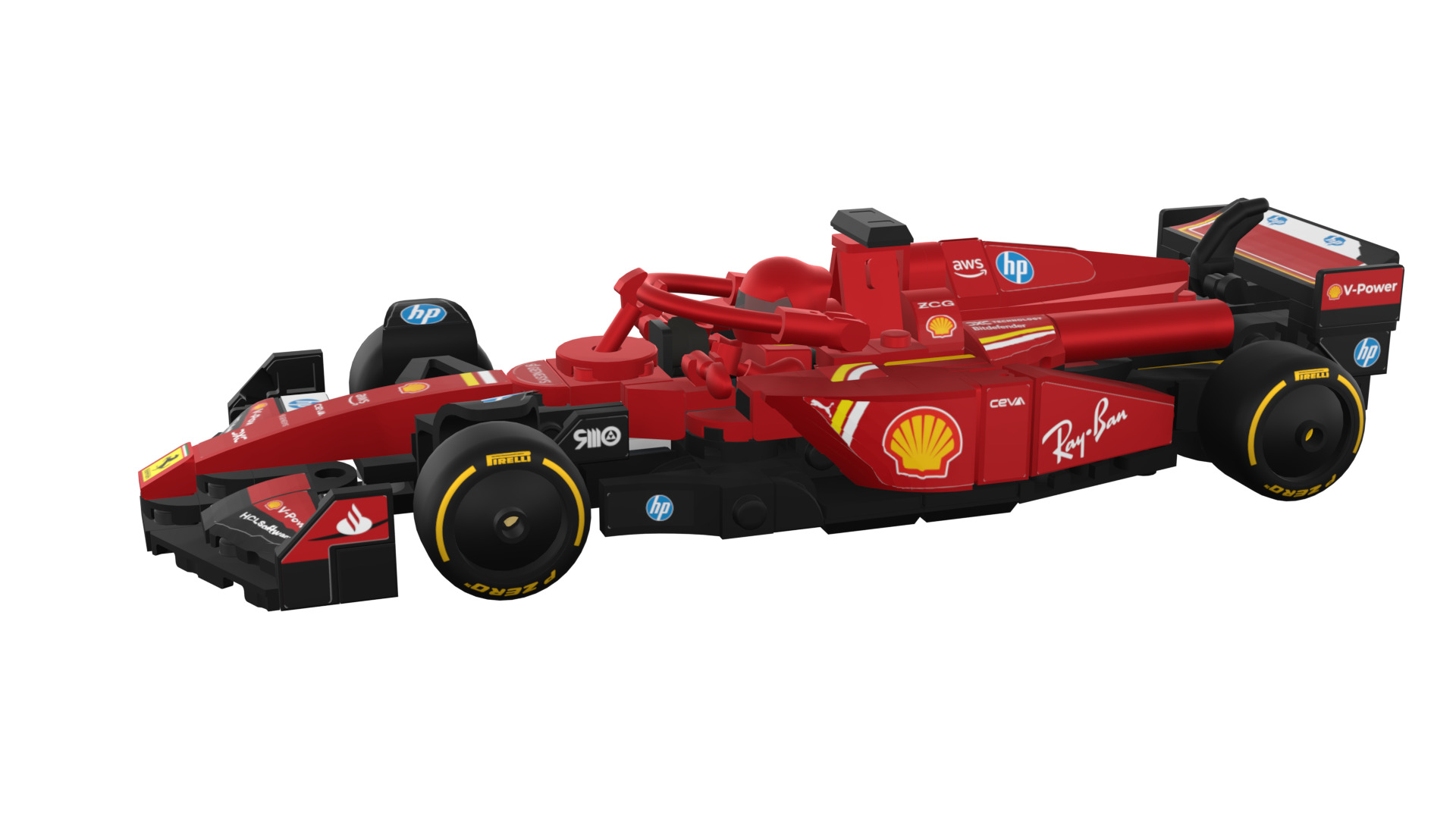 Wikibricks3D - 77242  Ferrari SF-24 --- Full Decal 3D print model_91