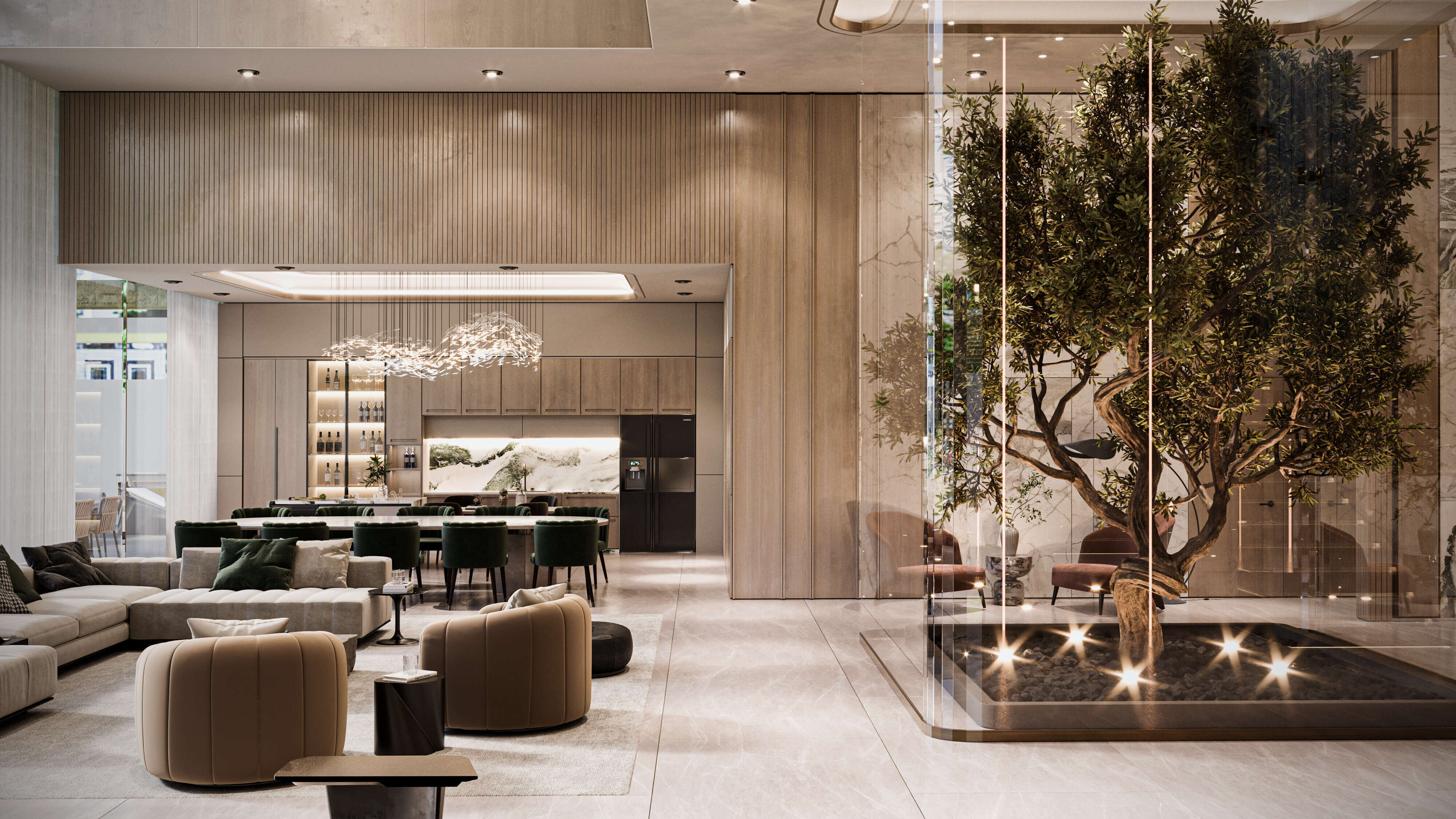 Modern Luxury Villa 3D model_3