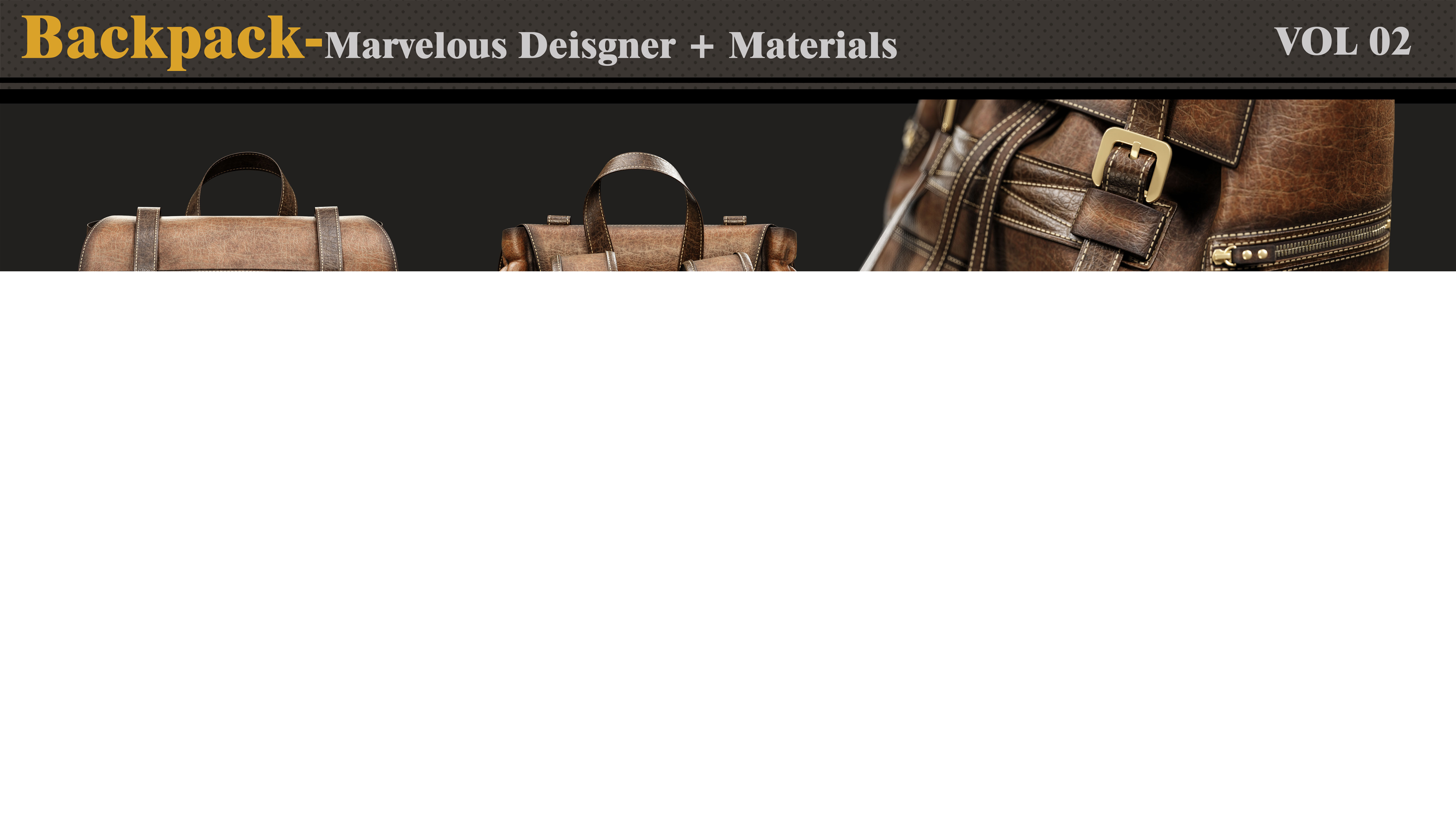 Backpack-MD-Clo3d-3 Smart Material-4K Textures - OBJ- FBX 3D model_3