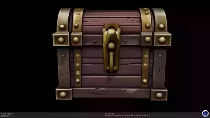 Stylized Treasure Chest - AI