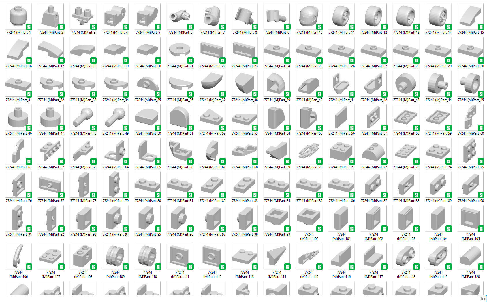Wikibricks3D - 77244  Mercedes-AMG PETRONAS F1 --- Full Decal 3D print model_5