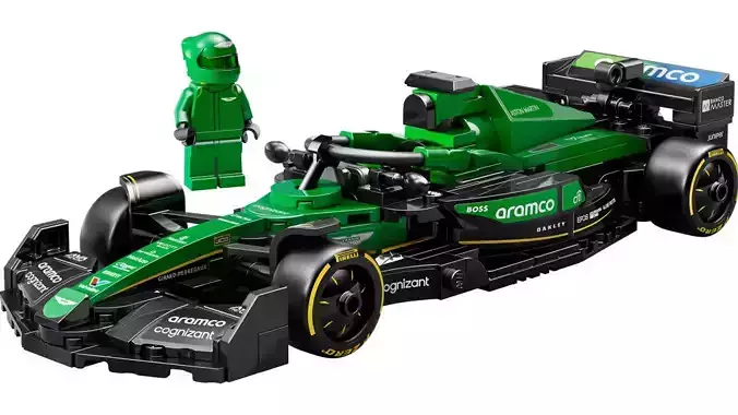 Wikibricks3D - 77245  Aston Martin Aramco F1 --- Full Decal