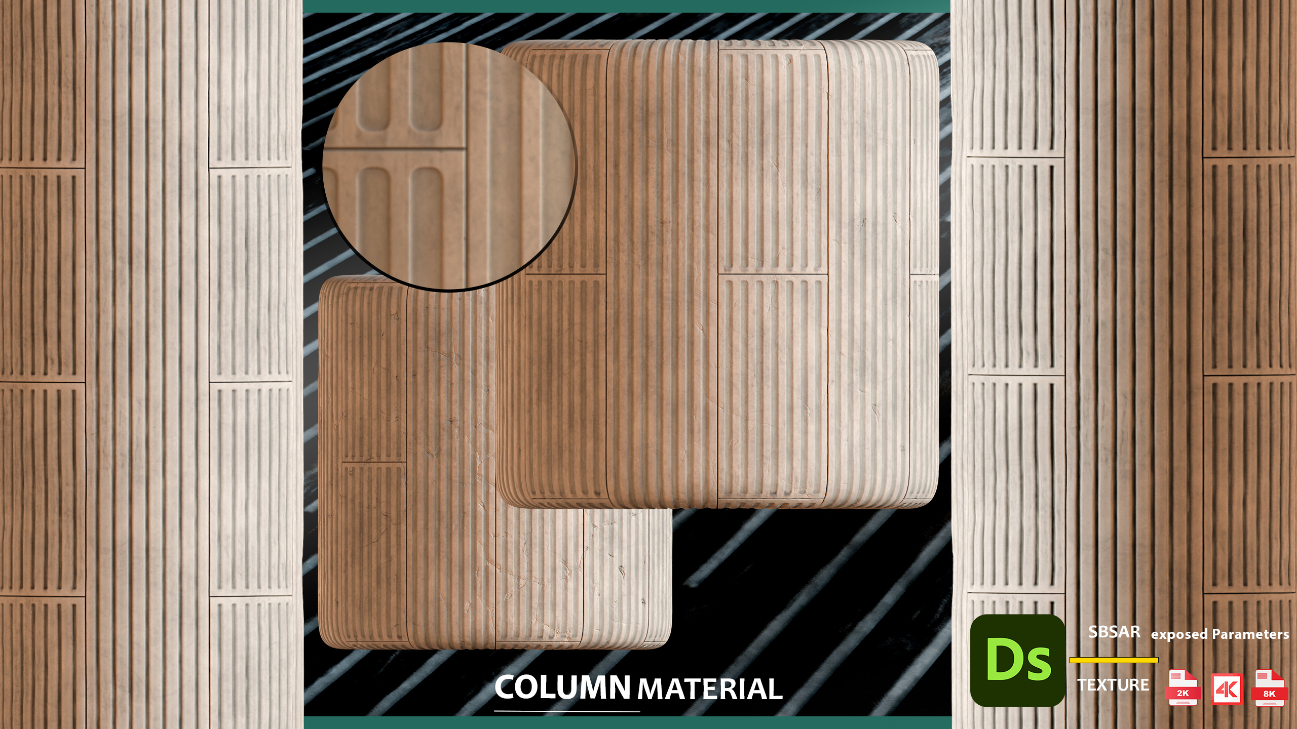 COLUMN MATERIAL  THE LAST OF US   sbsar exposed Parameters  Texture_1