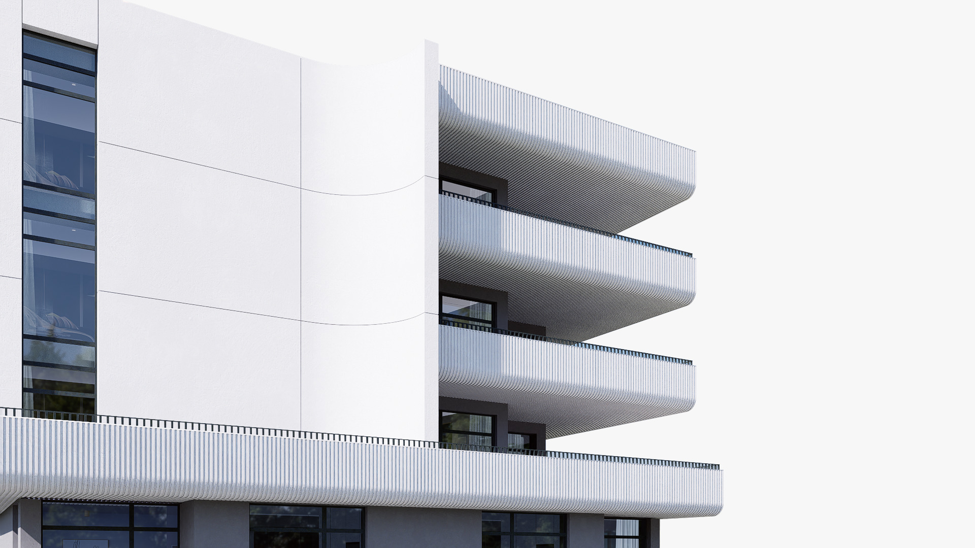 apartment Low-poly 3D model_3