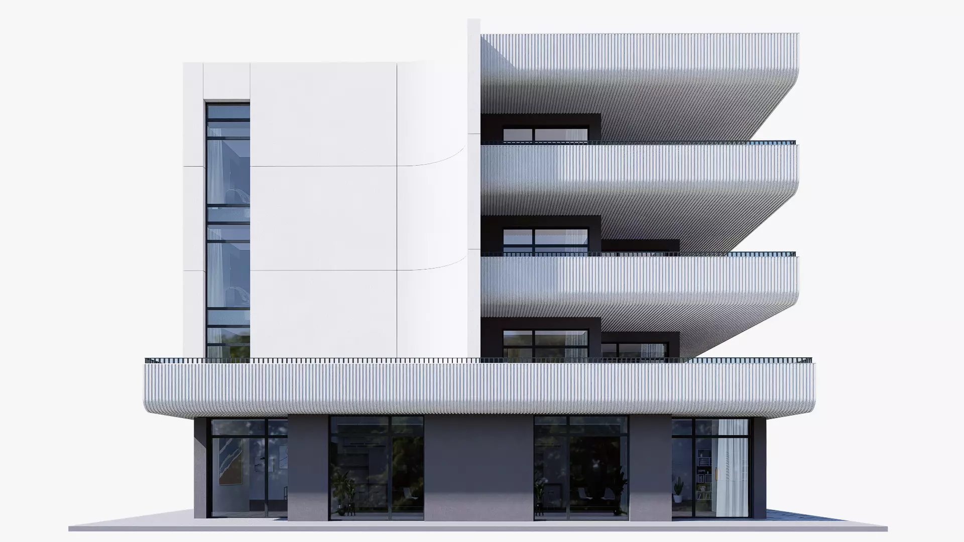 apartment Low-poly 3D model_0