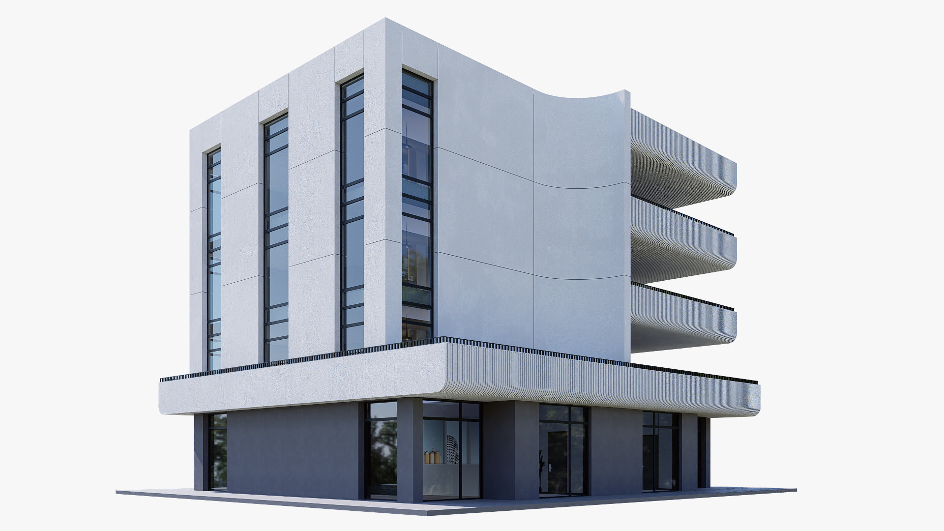 apartment Low-poly 3D model_4