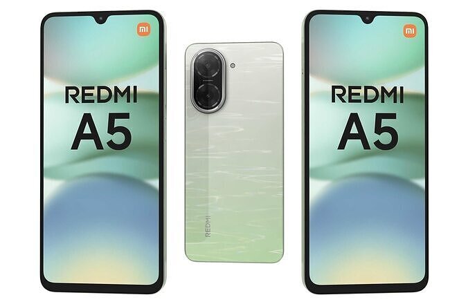 Xiaomi Redmi A5 4G Green 3D model